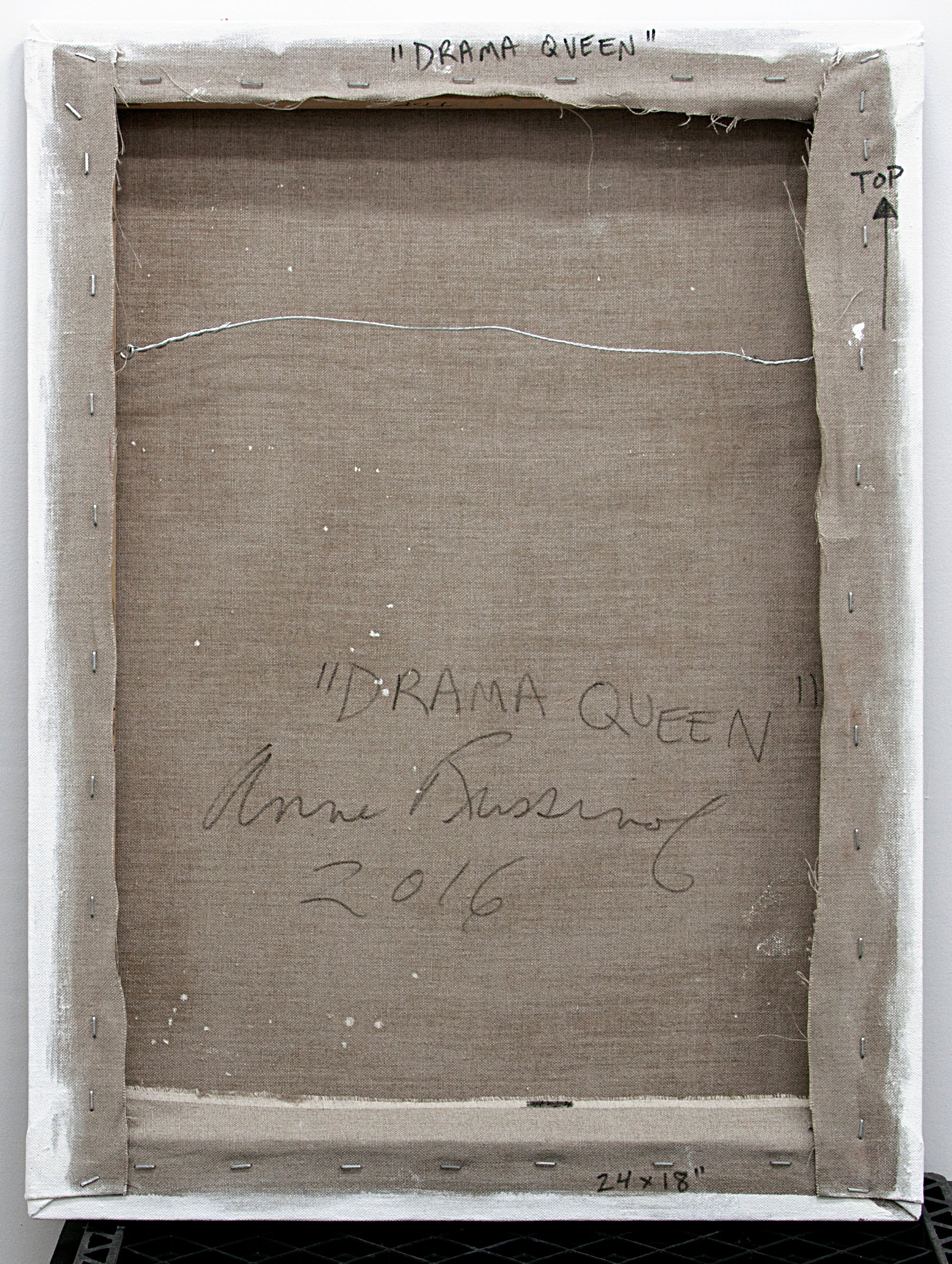 Artwork by Anne Russinof, Drama Queen, Made of Oil on linen 