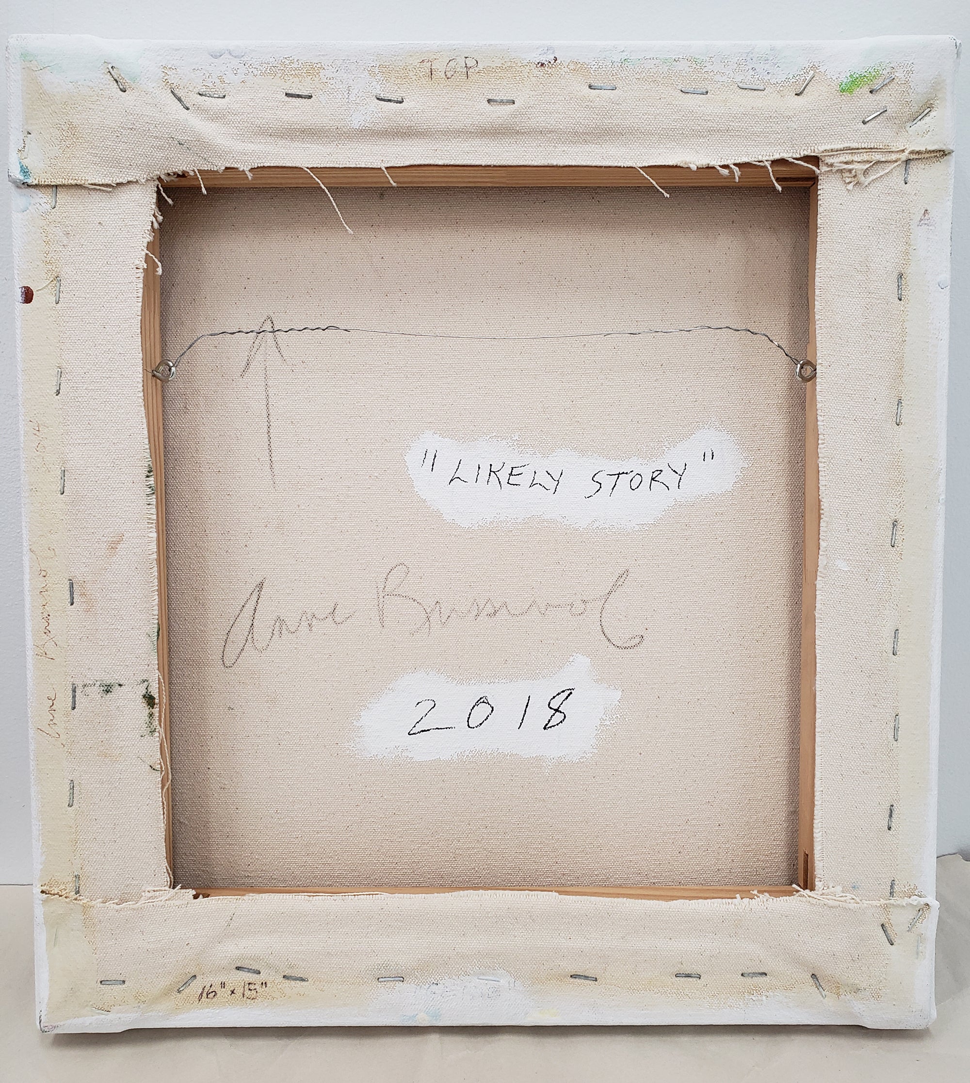 Artwork by Anne Russinof, Likely Story, Made of Oil on canvas 