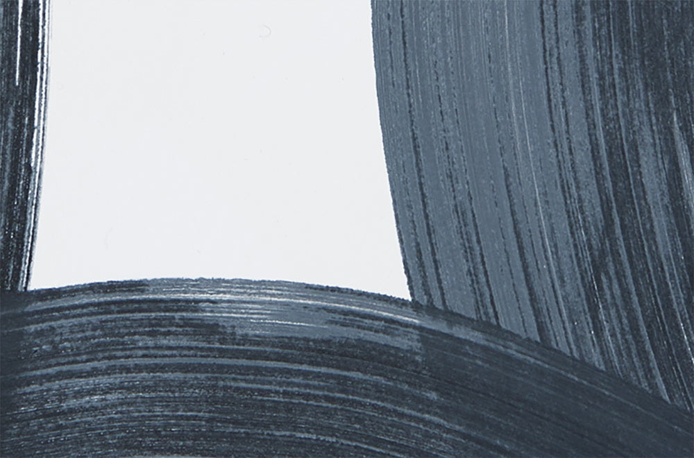 Artwork by Anne Russinof, Swipe 3, Made of Sumi ink and paint on paper 