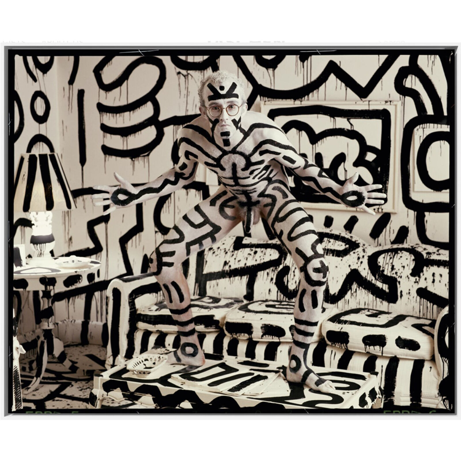 Artwork by Annie Leibovitz, The Portraits | Haring, Goldberg, Smith, Byrne Set, Made of Dye-sublimation Chroma Luxe aluminum print with floating frame 