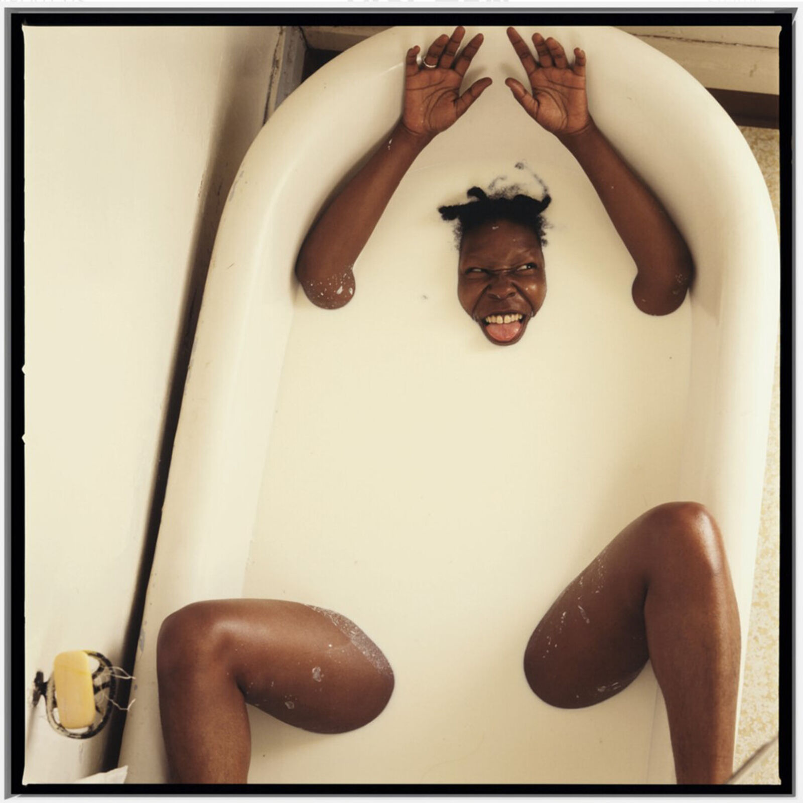 Artwork by Annie Leibovitz, The Portraits | Haring, Goldberg, Smith, Byrne Set, Made of Dye-sublimation Chroma Luxe aluminum print with floating frame 