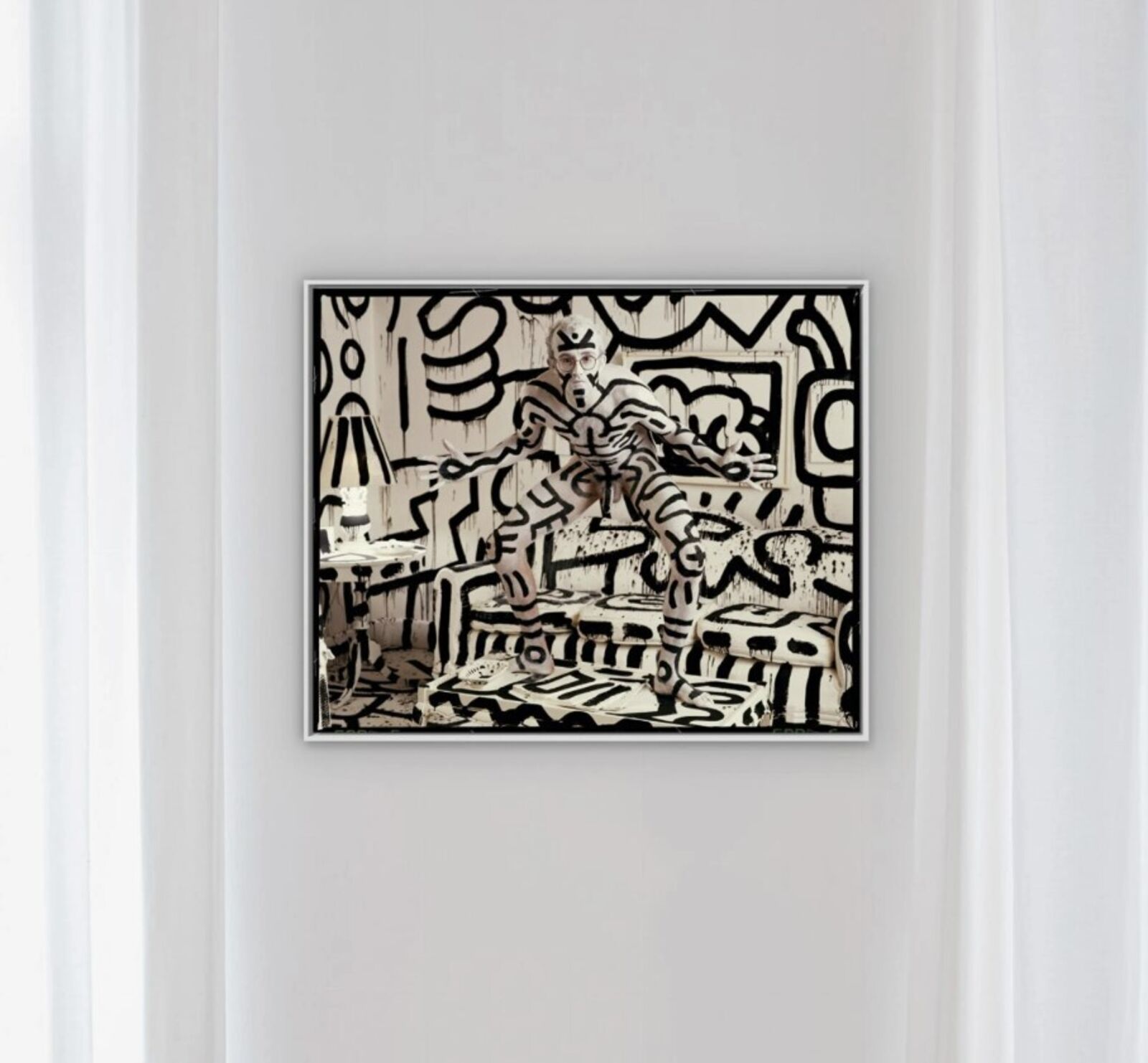 Artwork by Annie Leibovitz, Art Edition No. 1–1,000 ‘Keith Haring’, Made of Dye-sublimation Chroma Luxe aluminum print with floating frame 