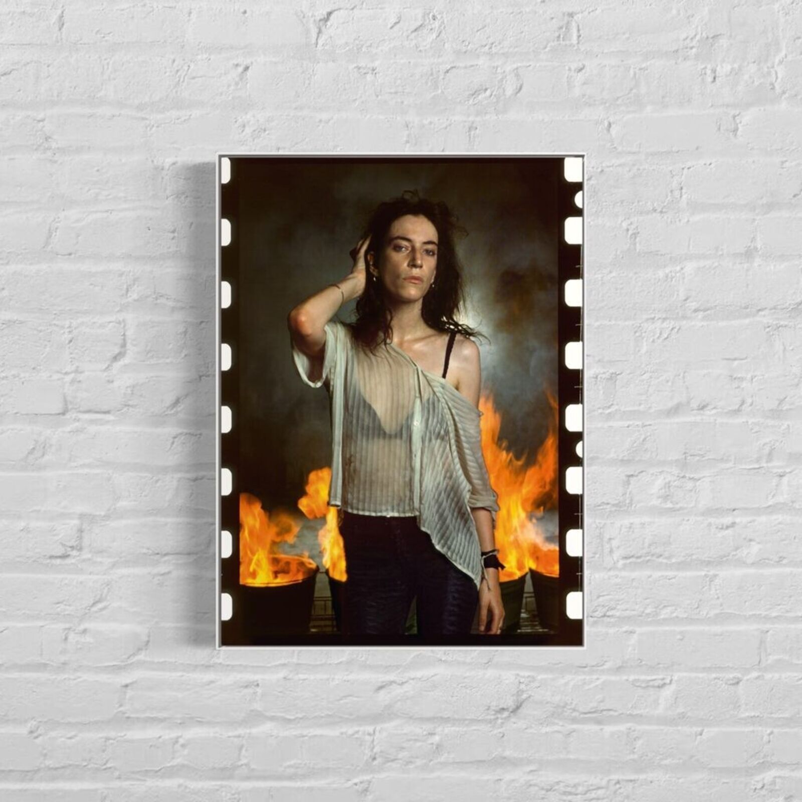 Artwork by Annie Leibovitz, The Portraits | Haring, Goldberg, Smith, Byrne Set, Made of Dye-sublimation Chroma Luxe aluminum print with floating frame 