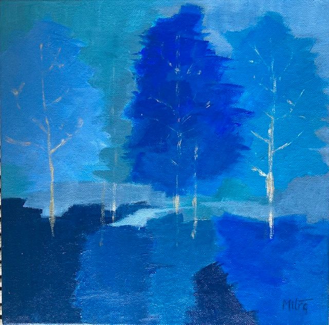 Blue Trees by Annie  Mitra, null