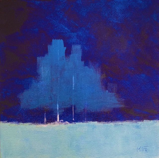 Artwork by Annie  Mitra, Twilight, Made of Acrylic on canvas 