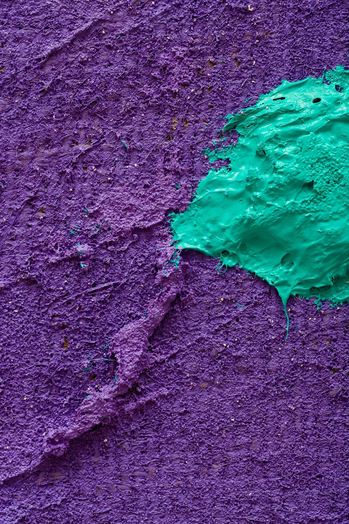 A piece of art that is on a white surface.