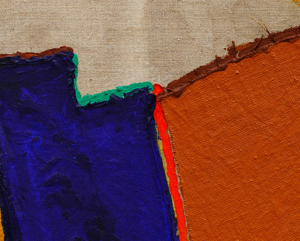 A painting on a piece of paper with a white background.