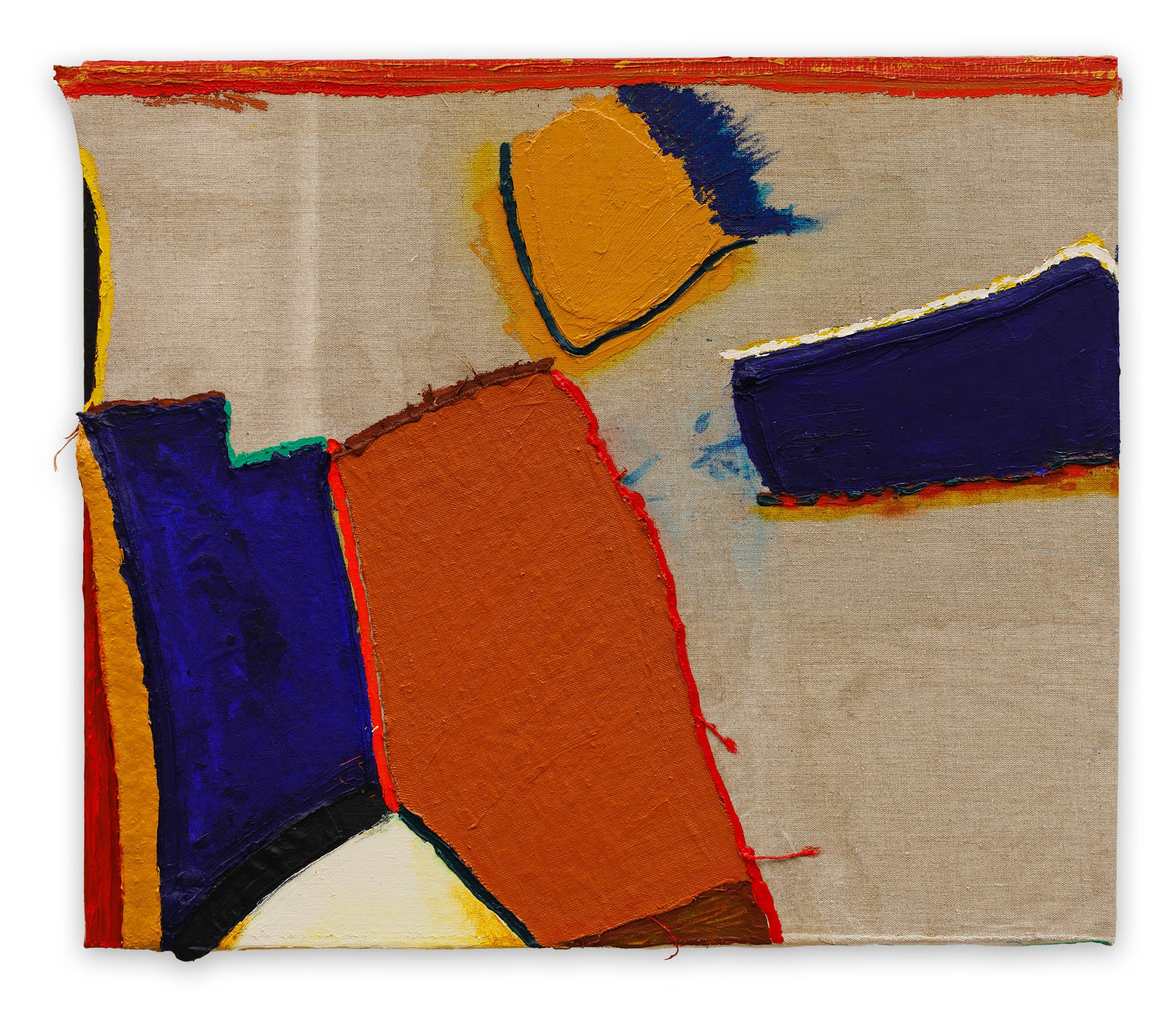 A painting on a piece of paper with a white background.