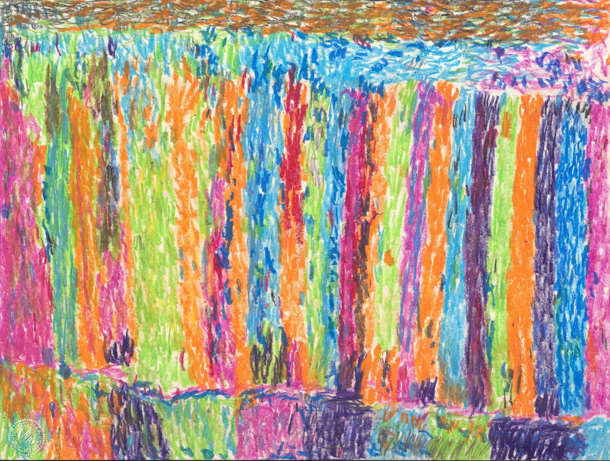 Artwork by Anton Dobay, Untitled, Made of Pencil, oil crayons 