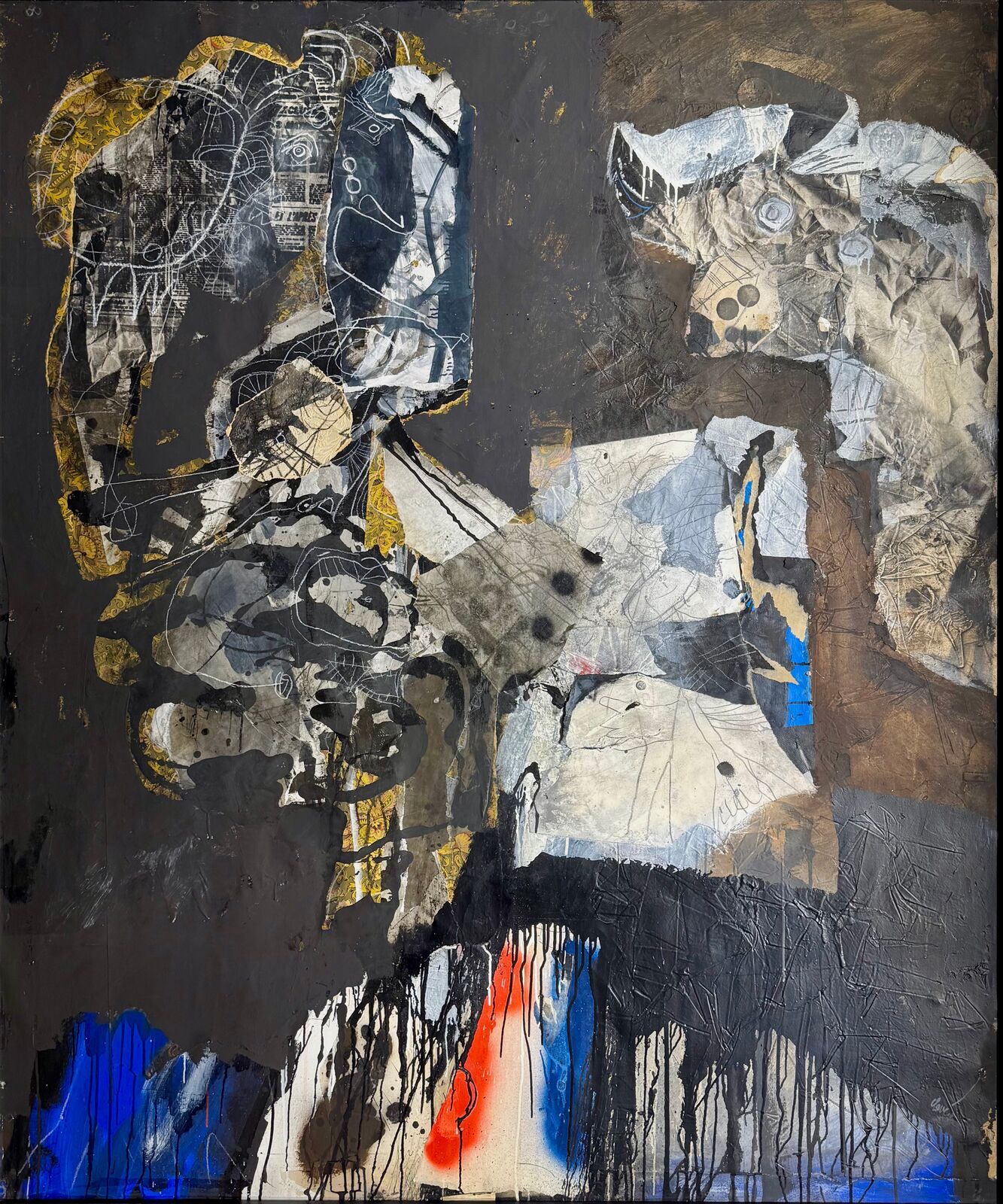 Femme au tambourin et minotaure by Antoni Clavé, 1987