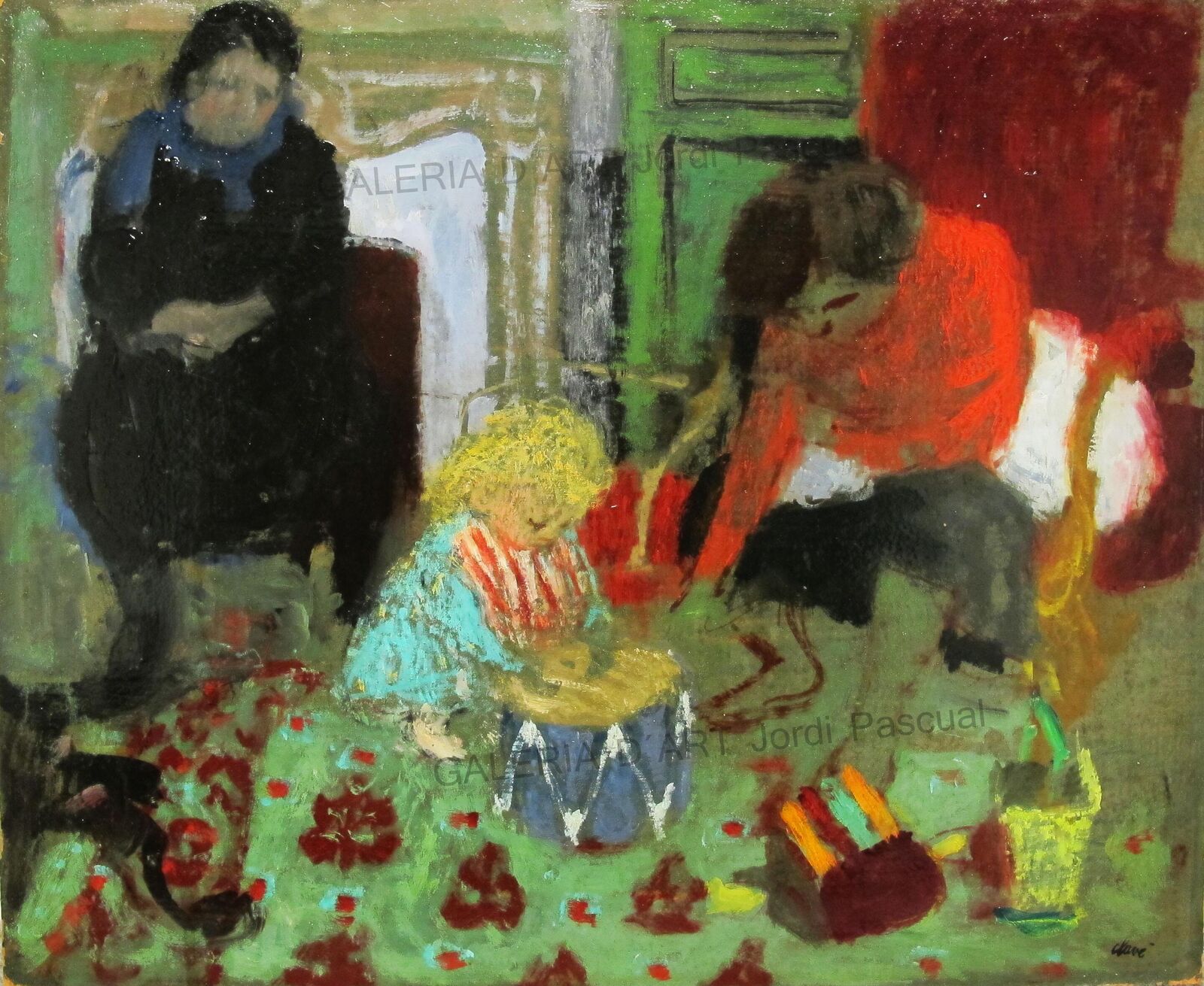 Jacques jouant au tambour by Antoni Clavé, 1944