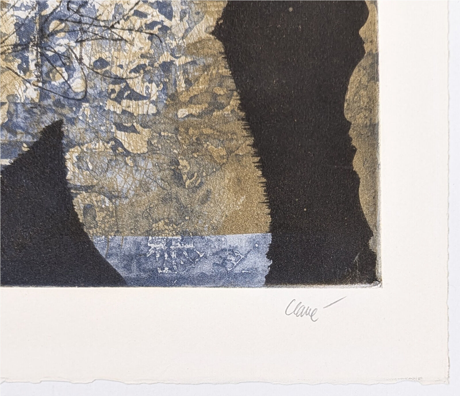 Artwork by Antoni Clavé, Bleu-Rouge (hand signed etching and aquatint), Made of Etching And Aquatint 