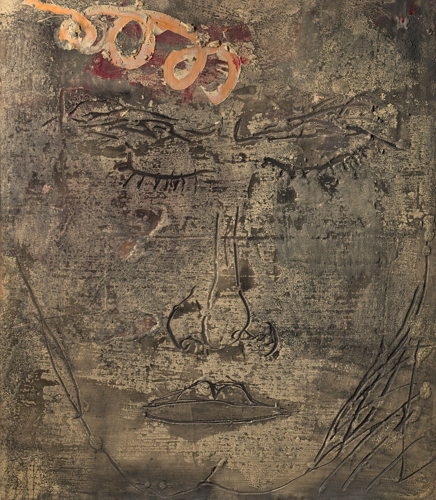 Materia de la cara by Antoni Tàpies, 1987