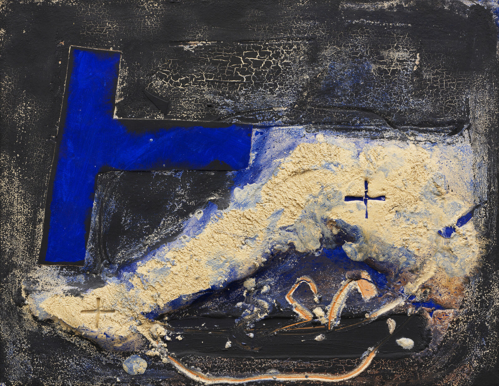 Cama i Blau by Antoni Tàpies, 1993