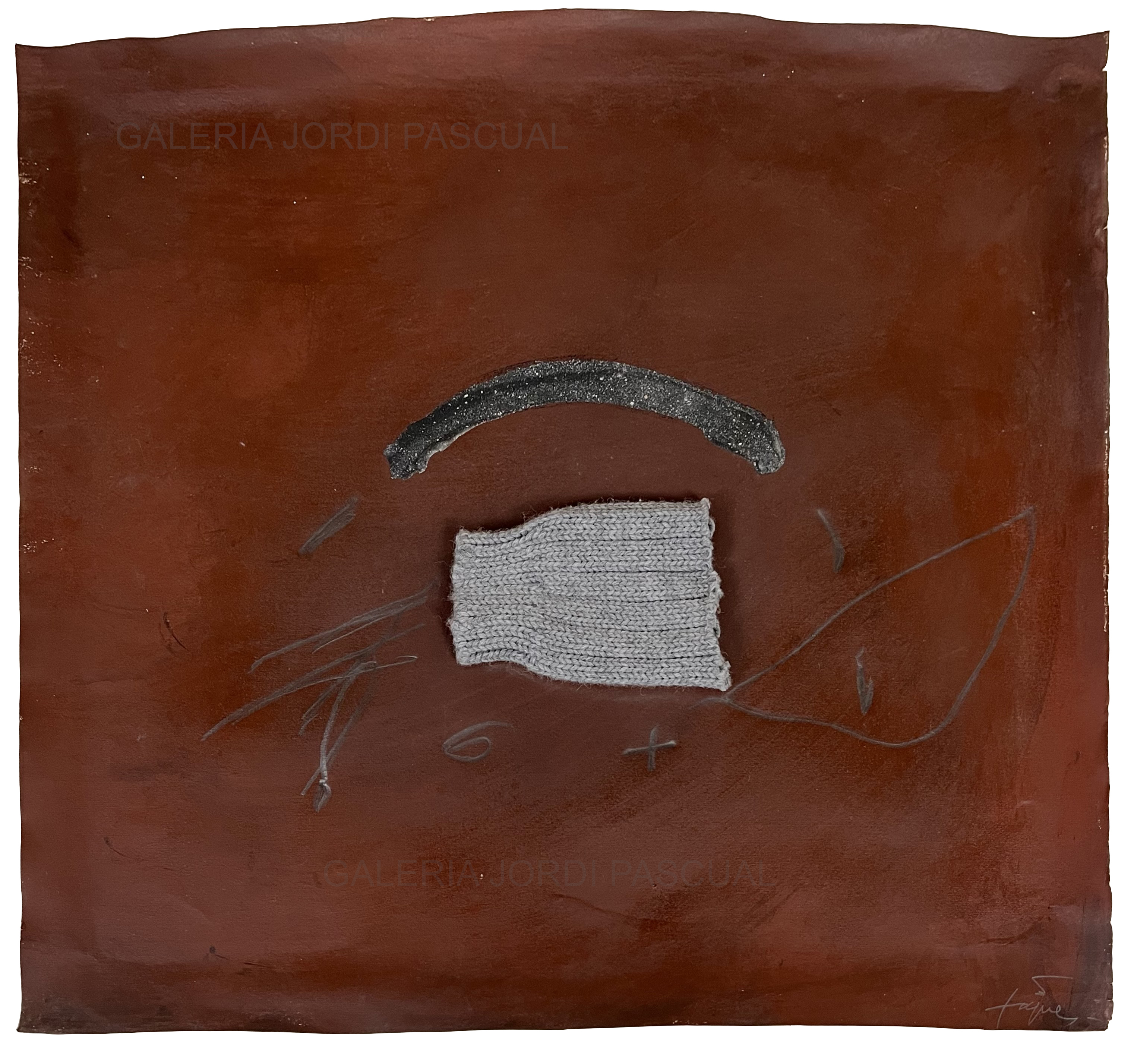 Trozo de jersey by Antoni Tàpies, 1977