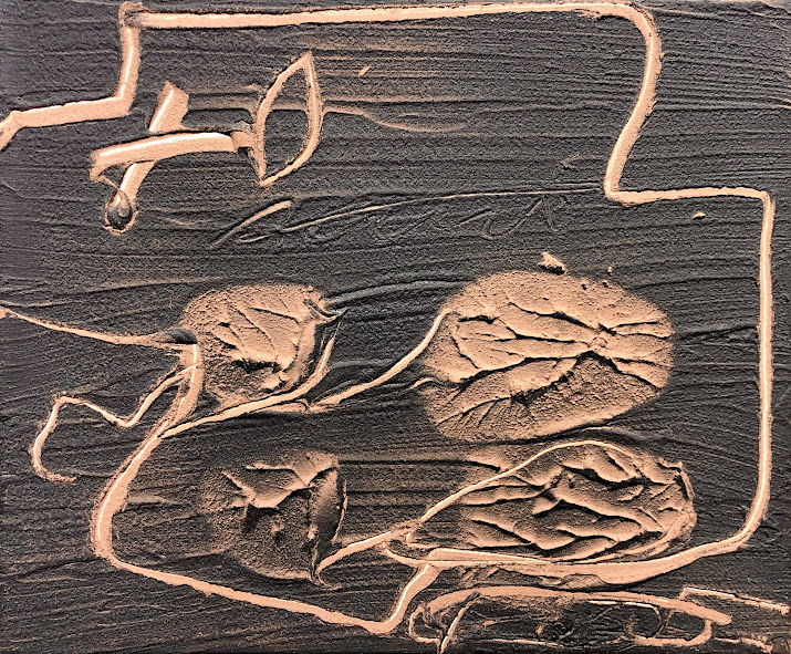 Dues petjades by Antoni Tàpies, 1987