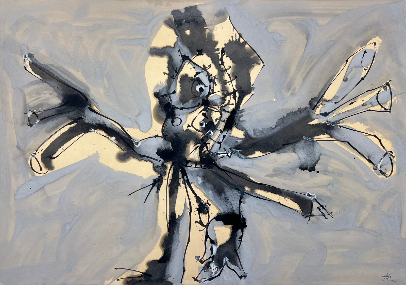 Crucifixión by Antonio Saura, 1972