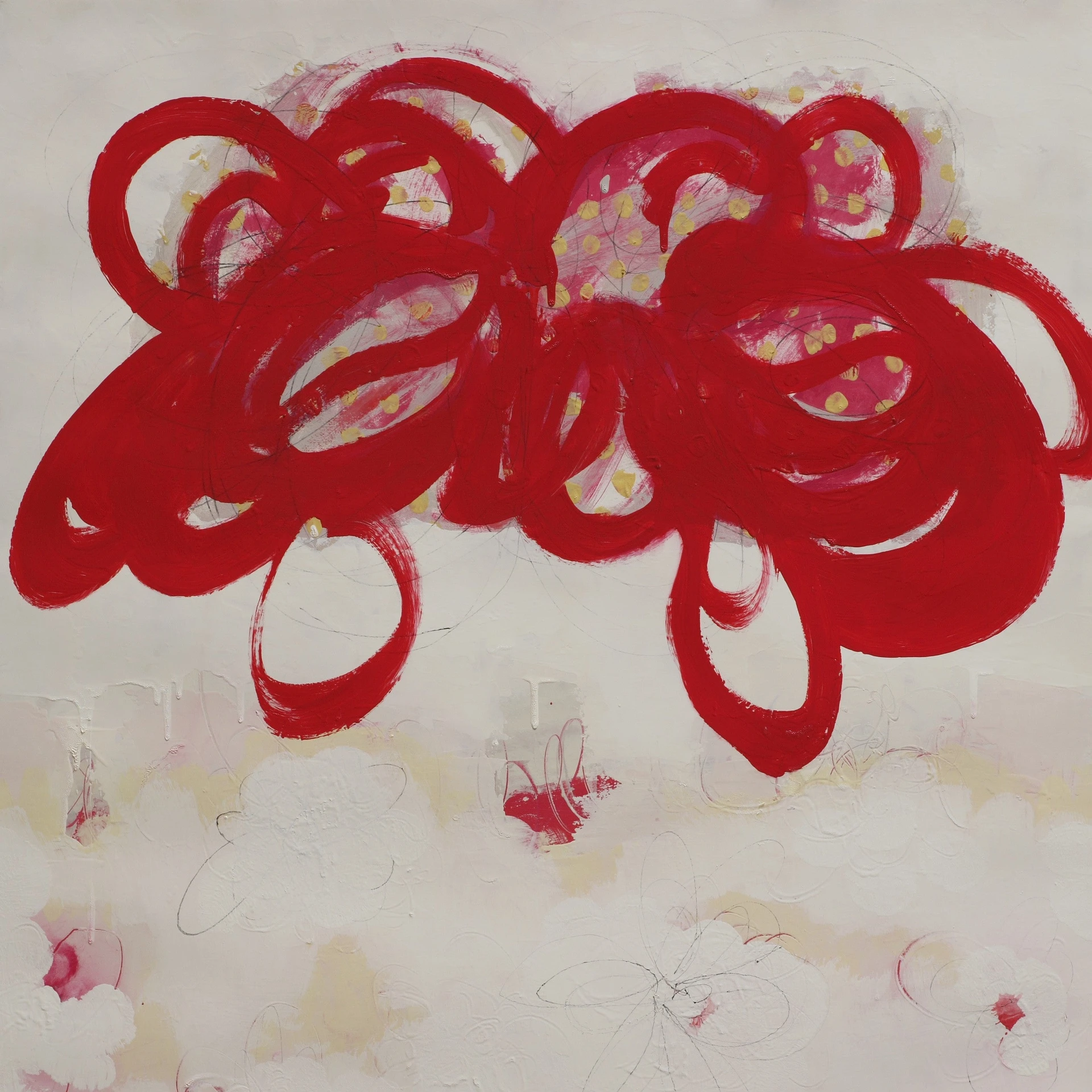 Artwork by Anya Spielman, Flutter, Made of Oil on paper 