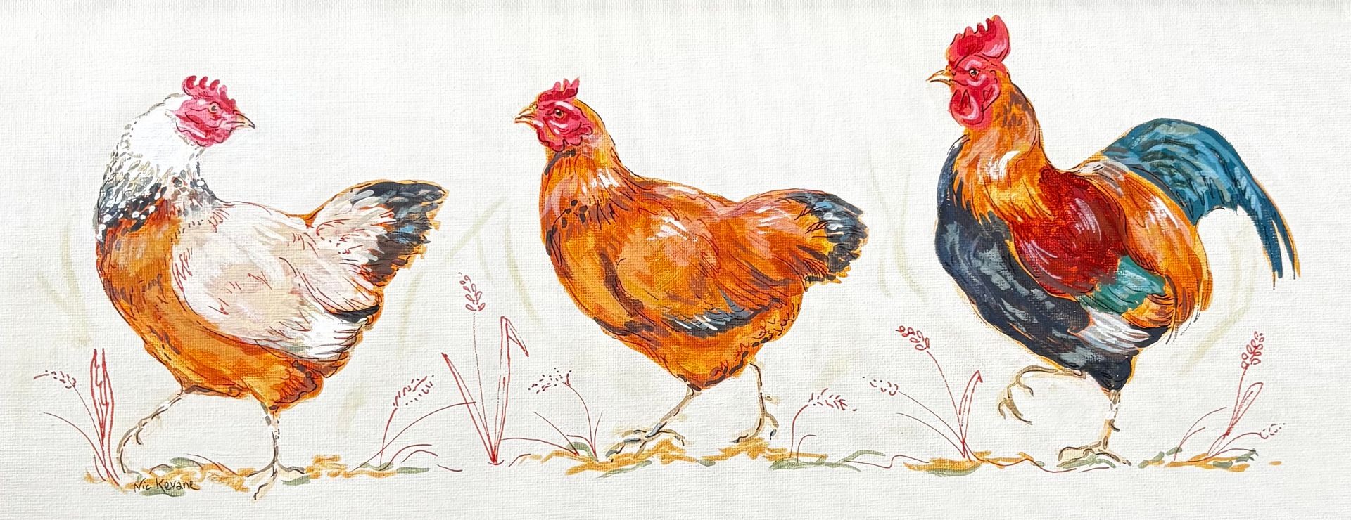 Chickens have got out! by Nicola Kevane
