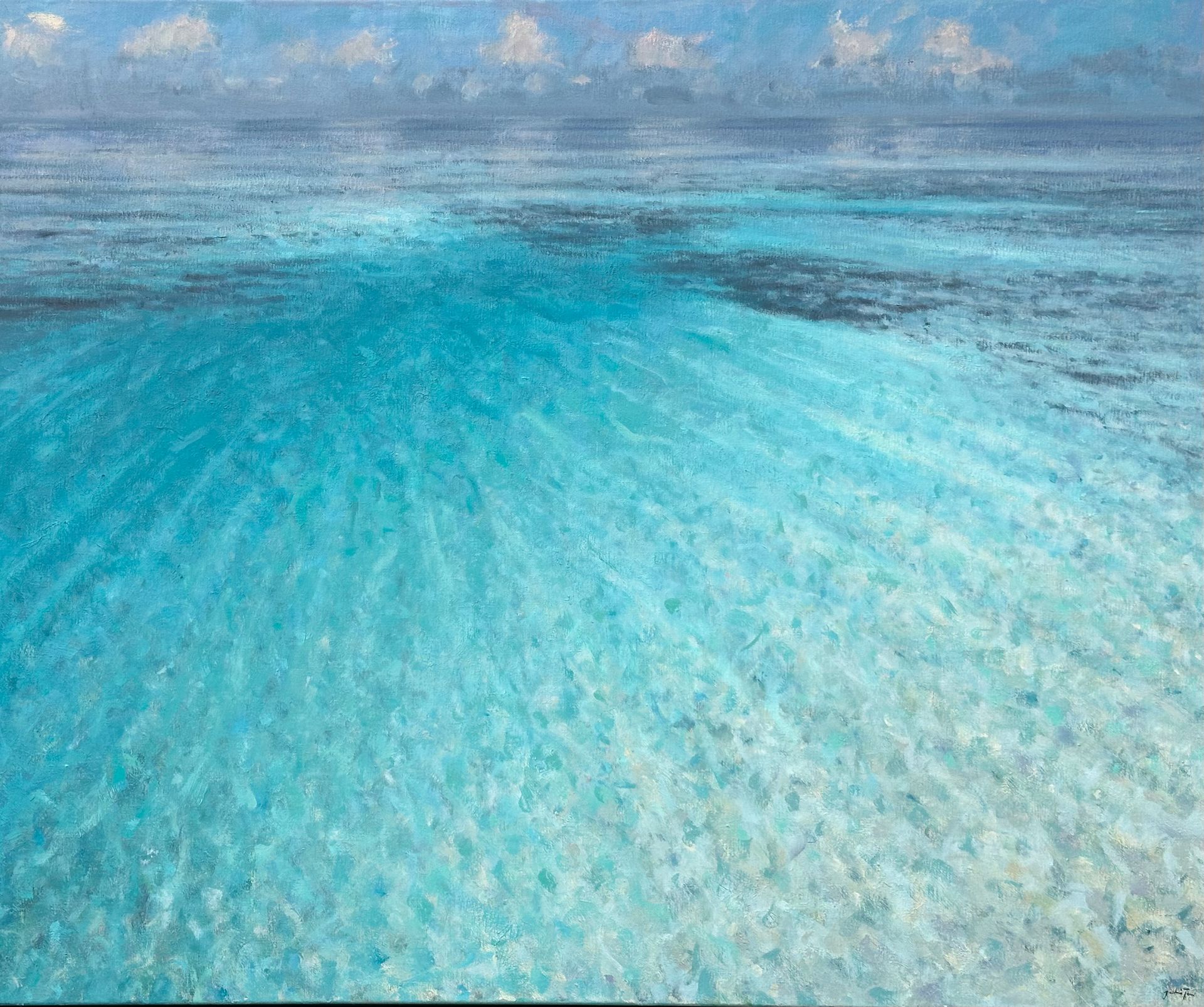 Turquoise Sea by Justin Tew, 2025