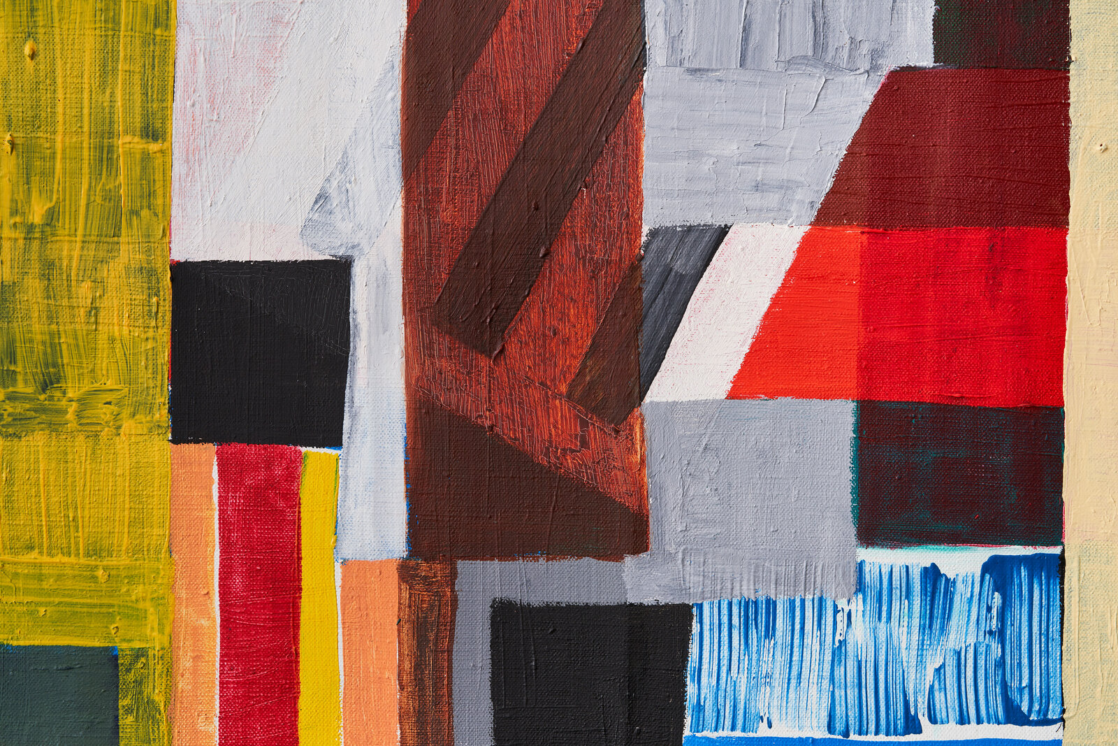 Artwork by Atta Kwami, Yibor Square, Made of Oil on linen 