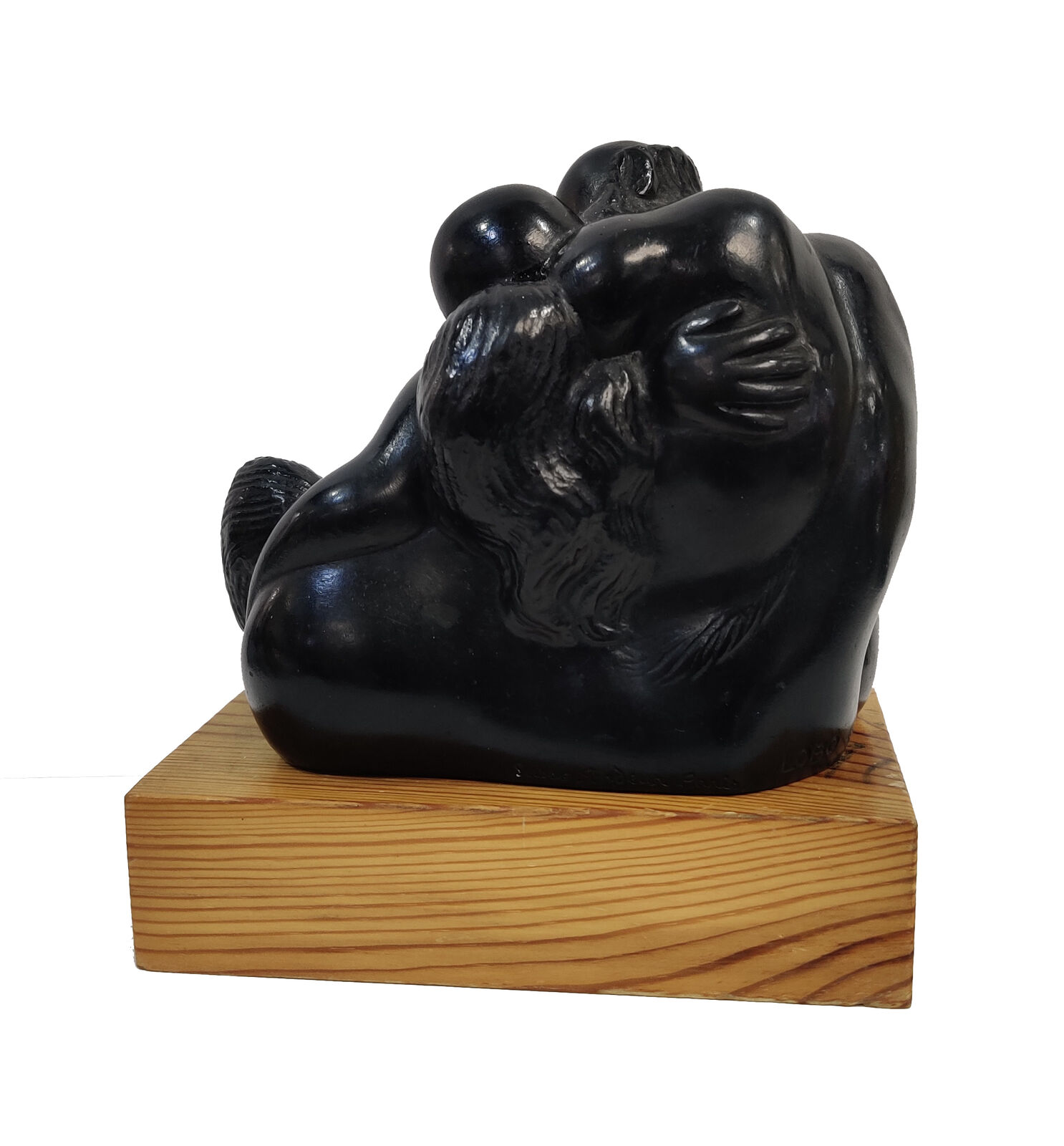 Artwork by Baltasar Lobo, LA FEMME ET LE CENTAURE, Made of Bronze 