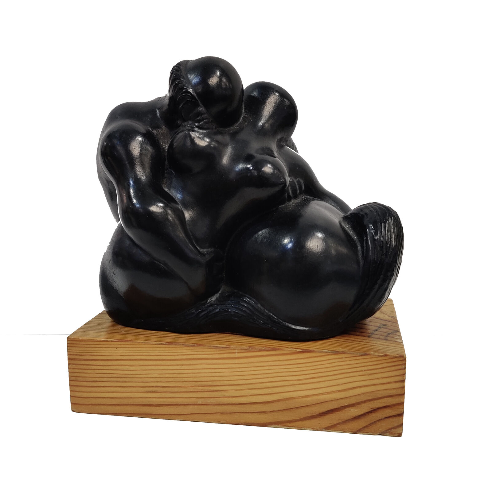 Artwork by Baltasar Lobo, LA FEMME ET LE CENTAURE, Made of Bronze 