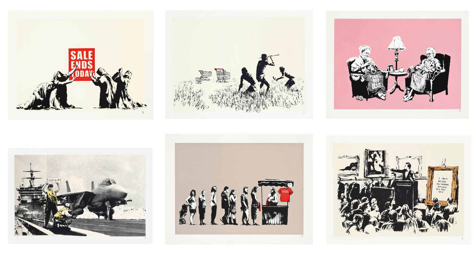 BARELY LEGAL SET by Banksy, 2006