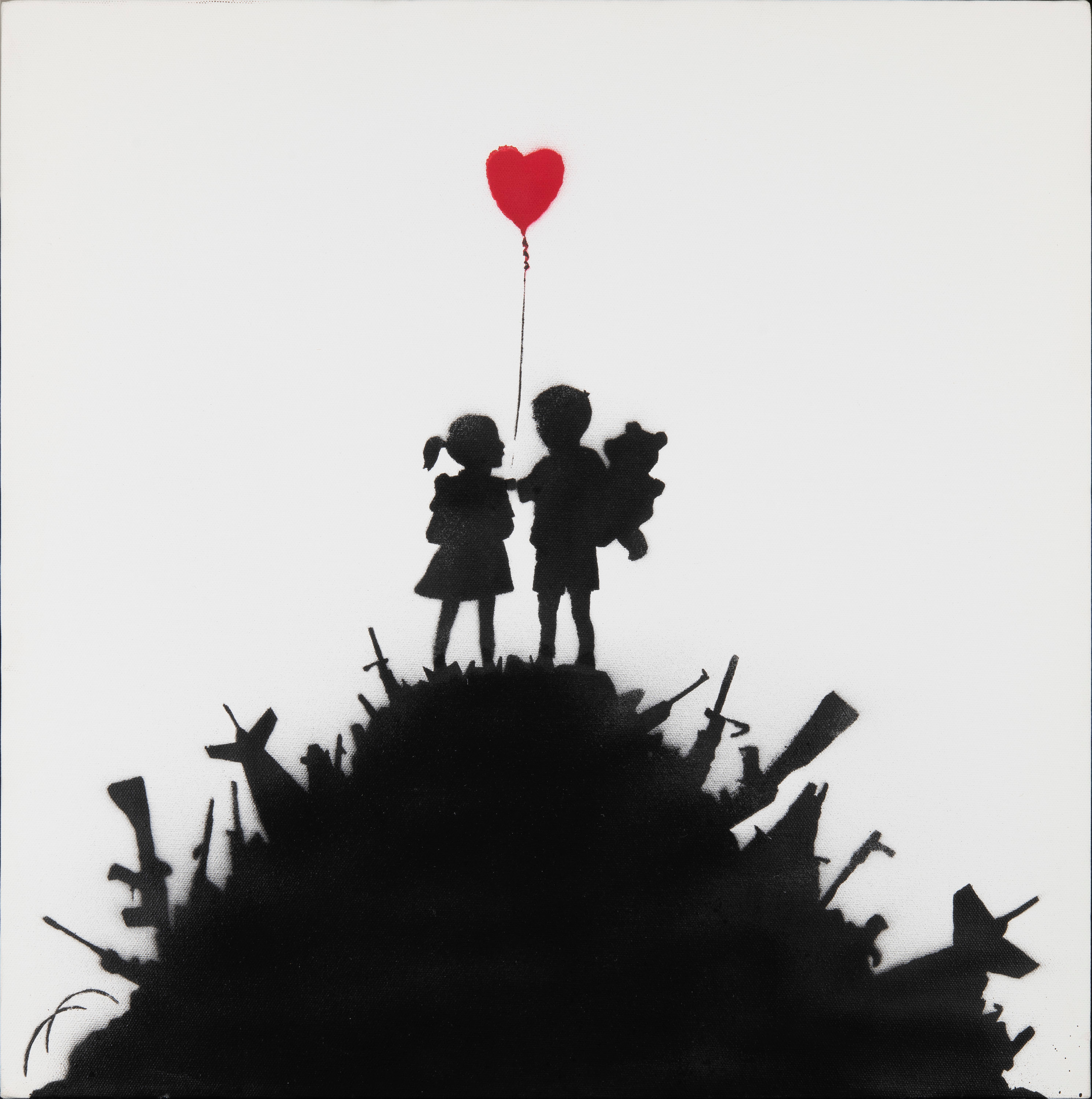 Kids on Guns by Banksy, 2005