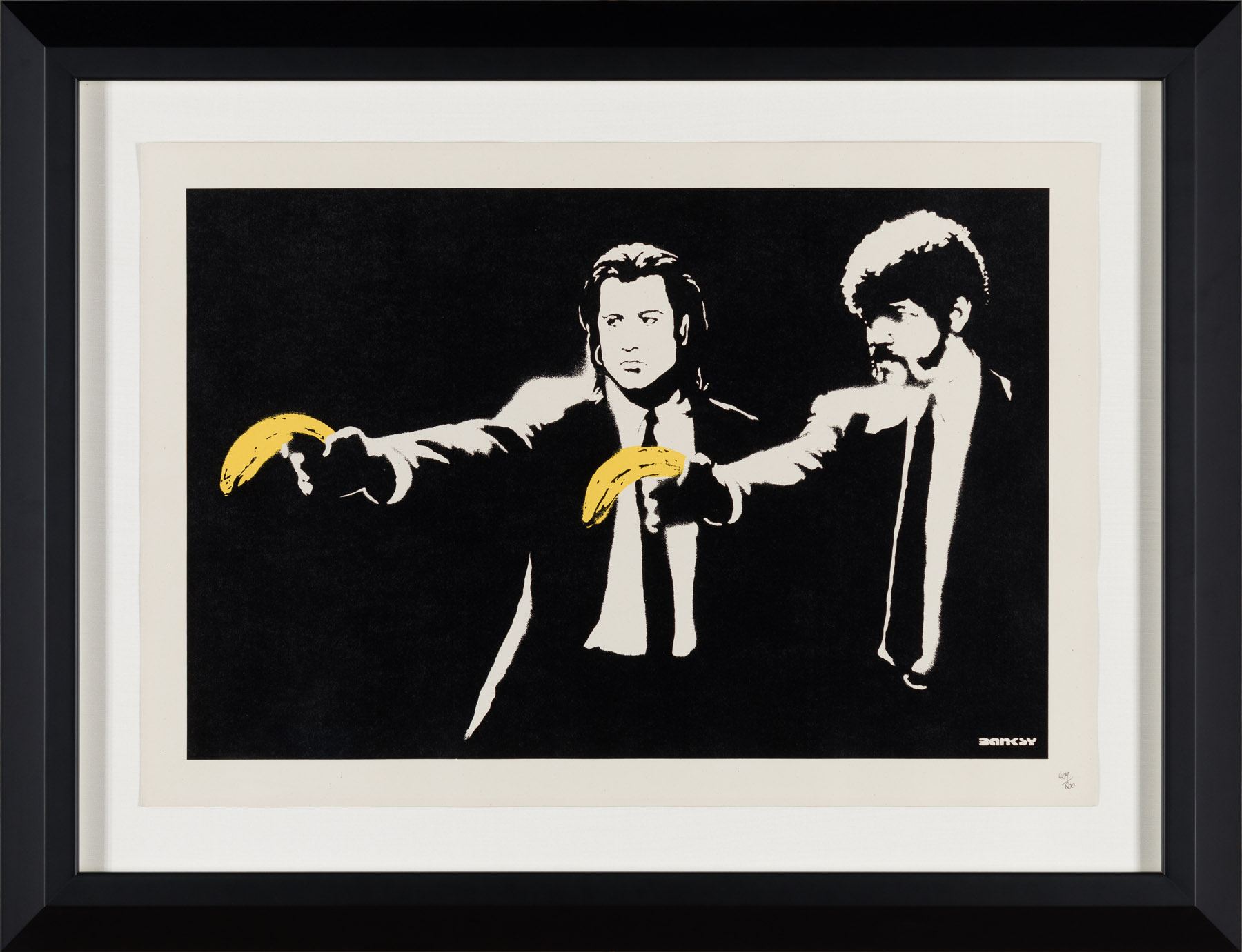 Artwork by Banksy, Pulp Fiction, Made of Screenprint 