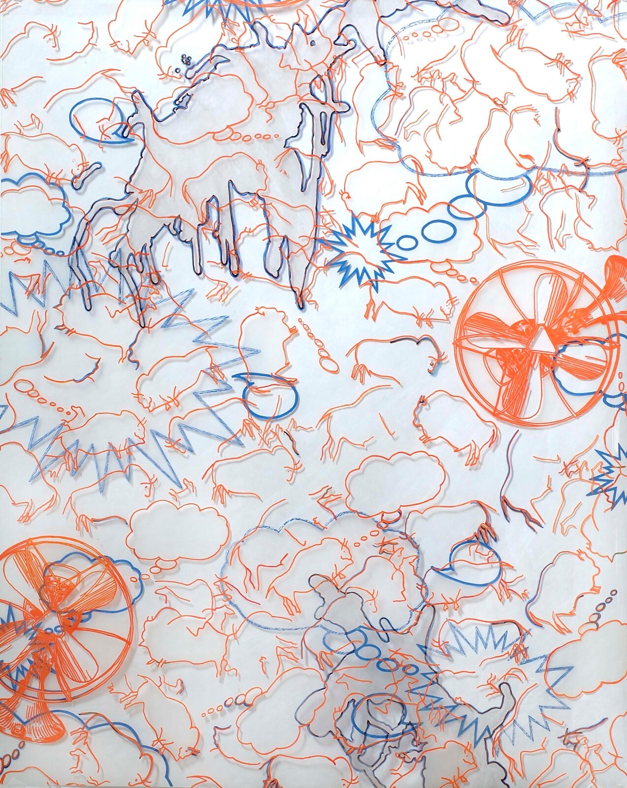 Bison Fans by Barbara Strasen, 2011