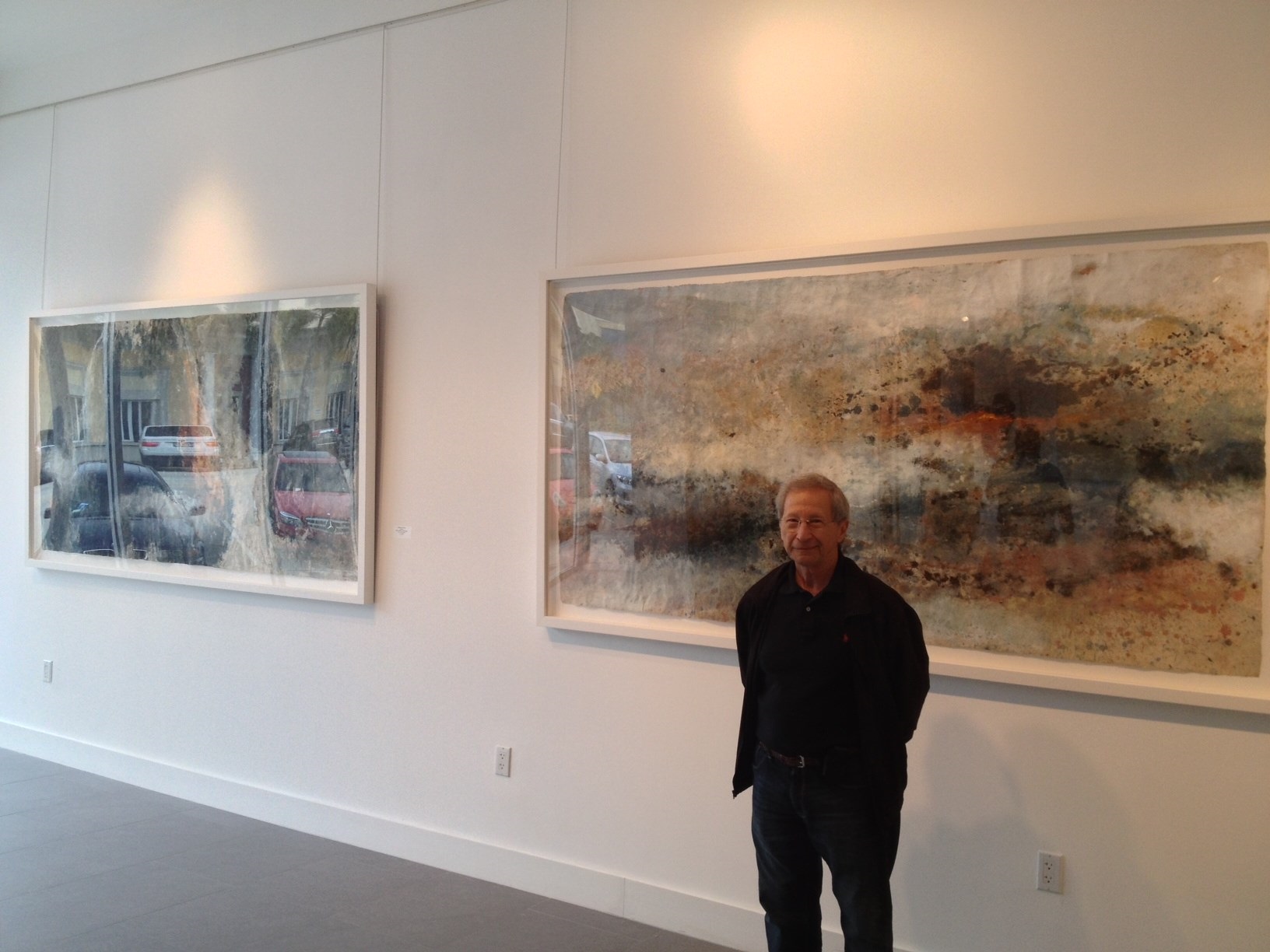 Artwork by Baruj Salinas, Mirage I, Made of Embossed Etching With Collage 