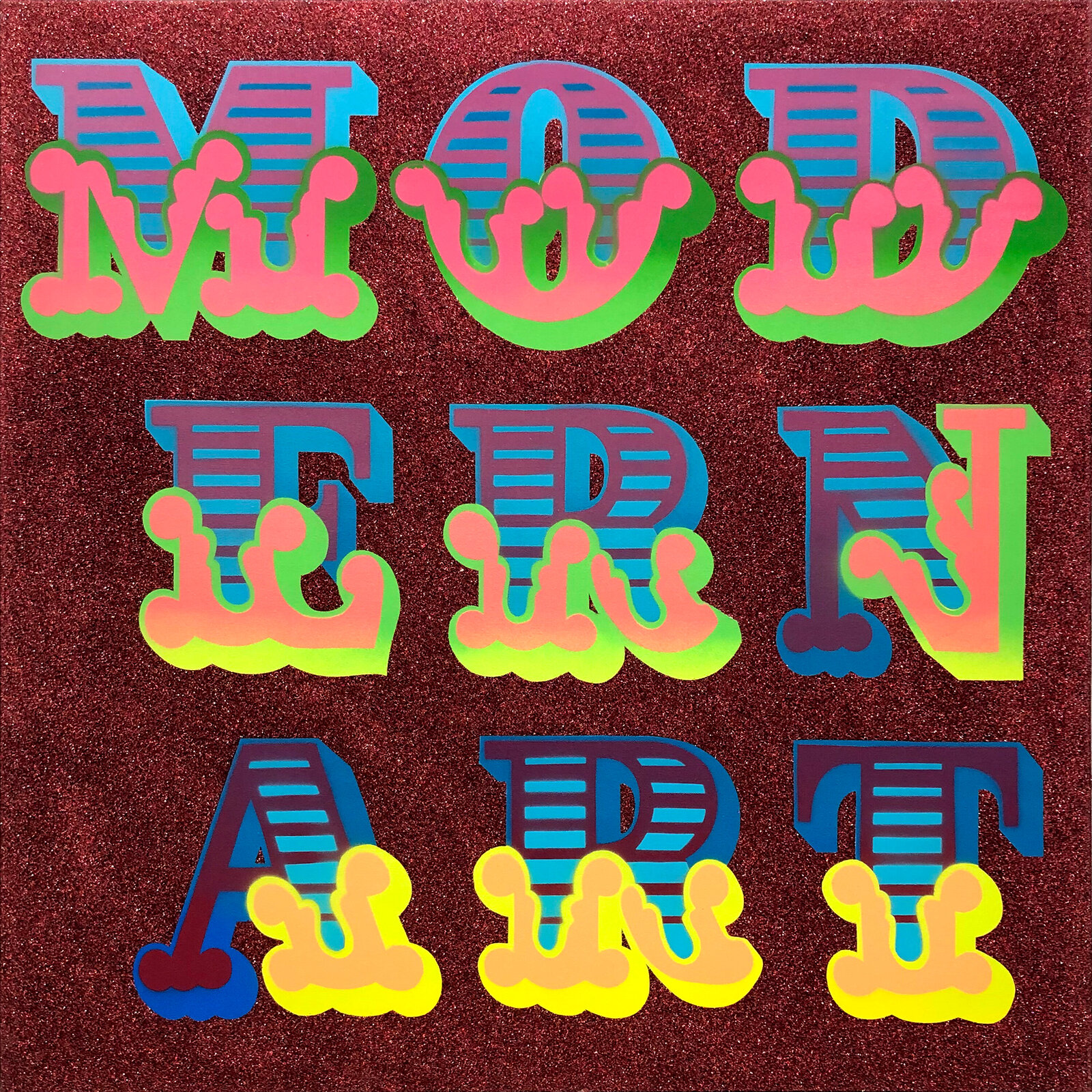 Cast Iron Modern Art (Original Painting) by Ben Eine, 2015