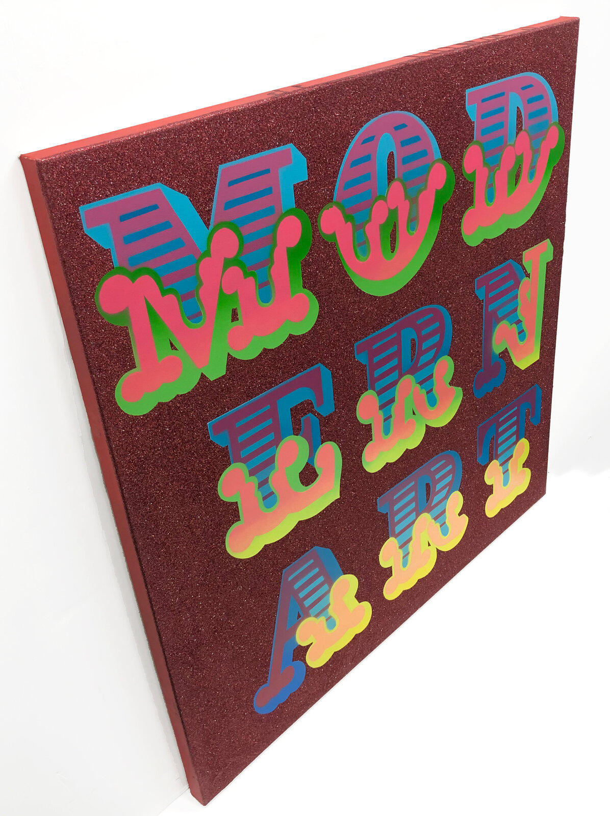 Artwork by Ben Eine, Cast Iron Modern Art (Original Painting), Made of Mixed Media On Canvas 