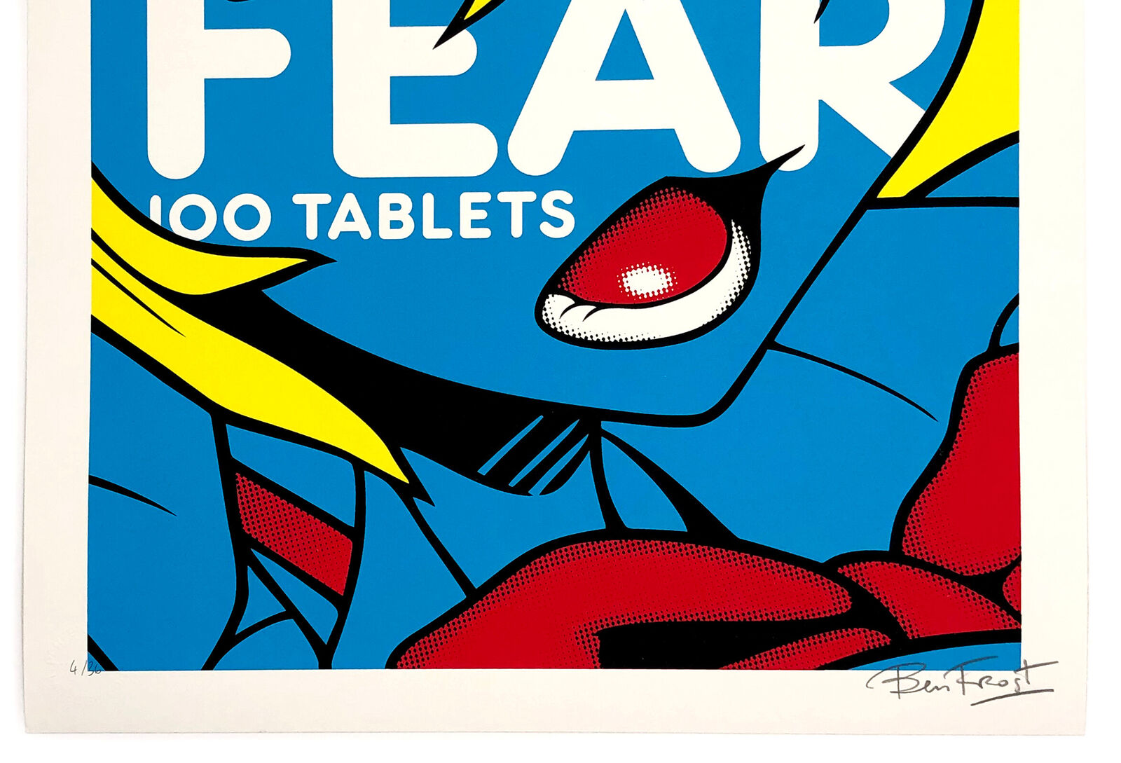 Artwork by Ben Frost, FEAR (BLUE), Made of Screen Print 