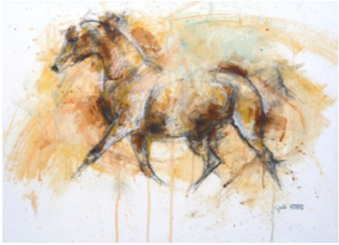 Equine Nude 134t by Bénédicte Gele, 2022