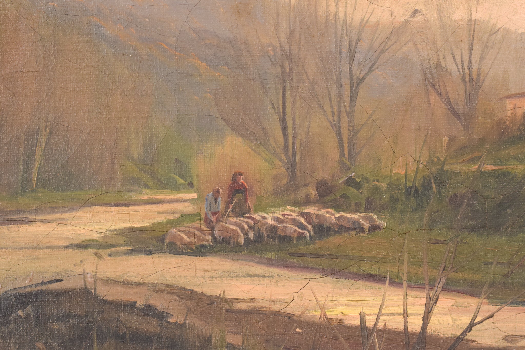 Artwork by Benito Sánchez Hidalgo, By the Shore, Made of Oil on canvas 