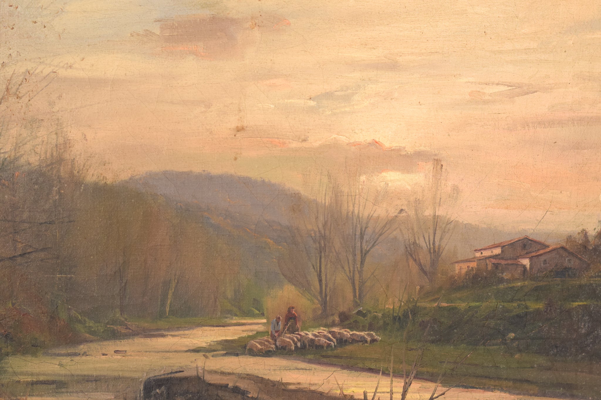 Artwork by Benito Sánchez Hidalgo, By the Shore, Made of Oil on canvas 