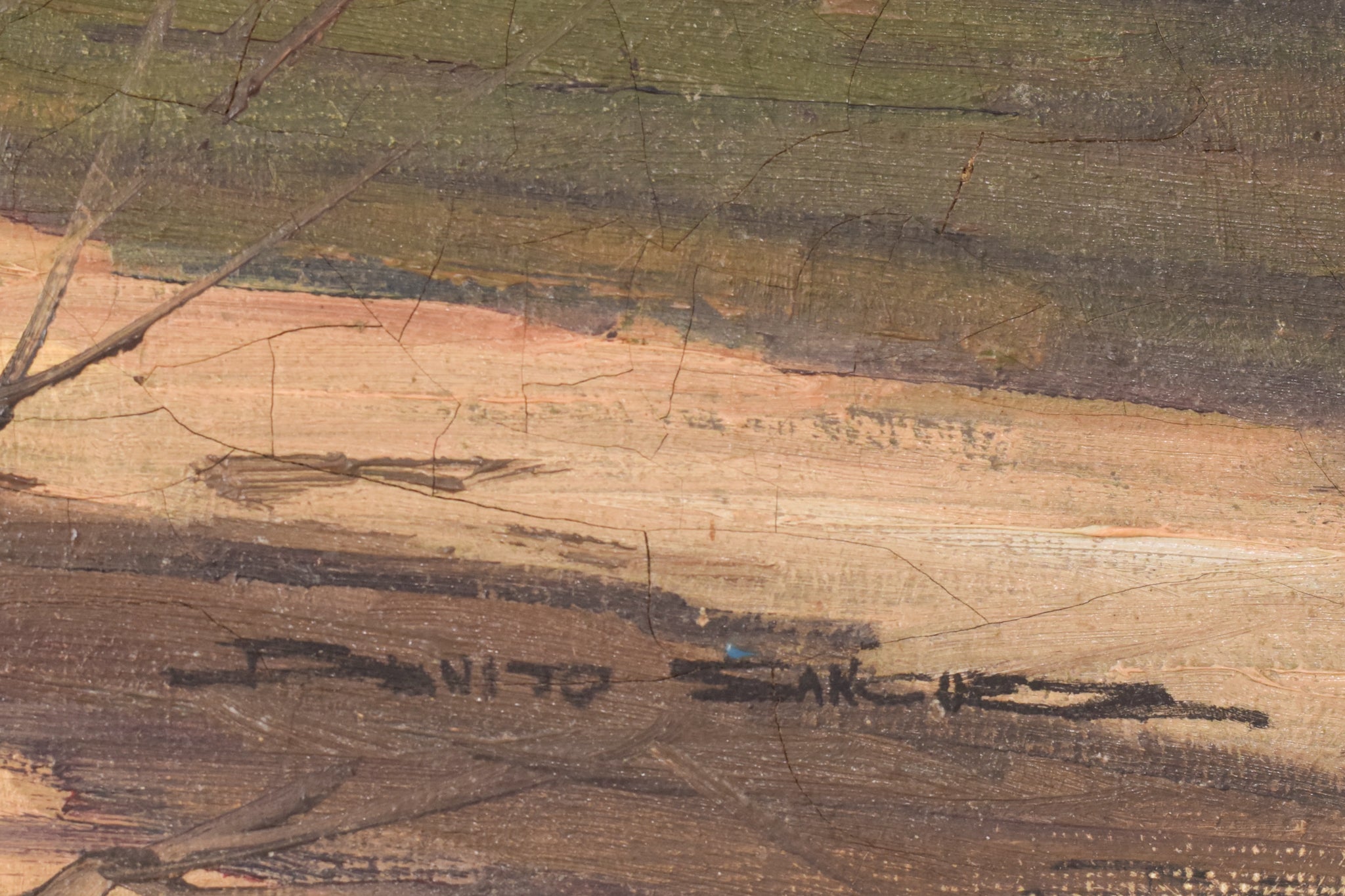 Artwork by Benito Sánchez Hidalgo, By the Shore, Made of Oil on canvas 