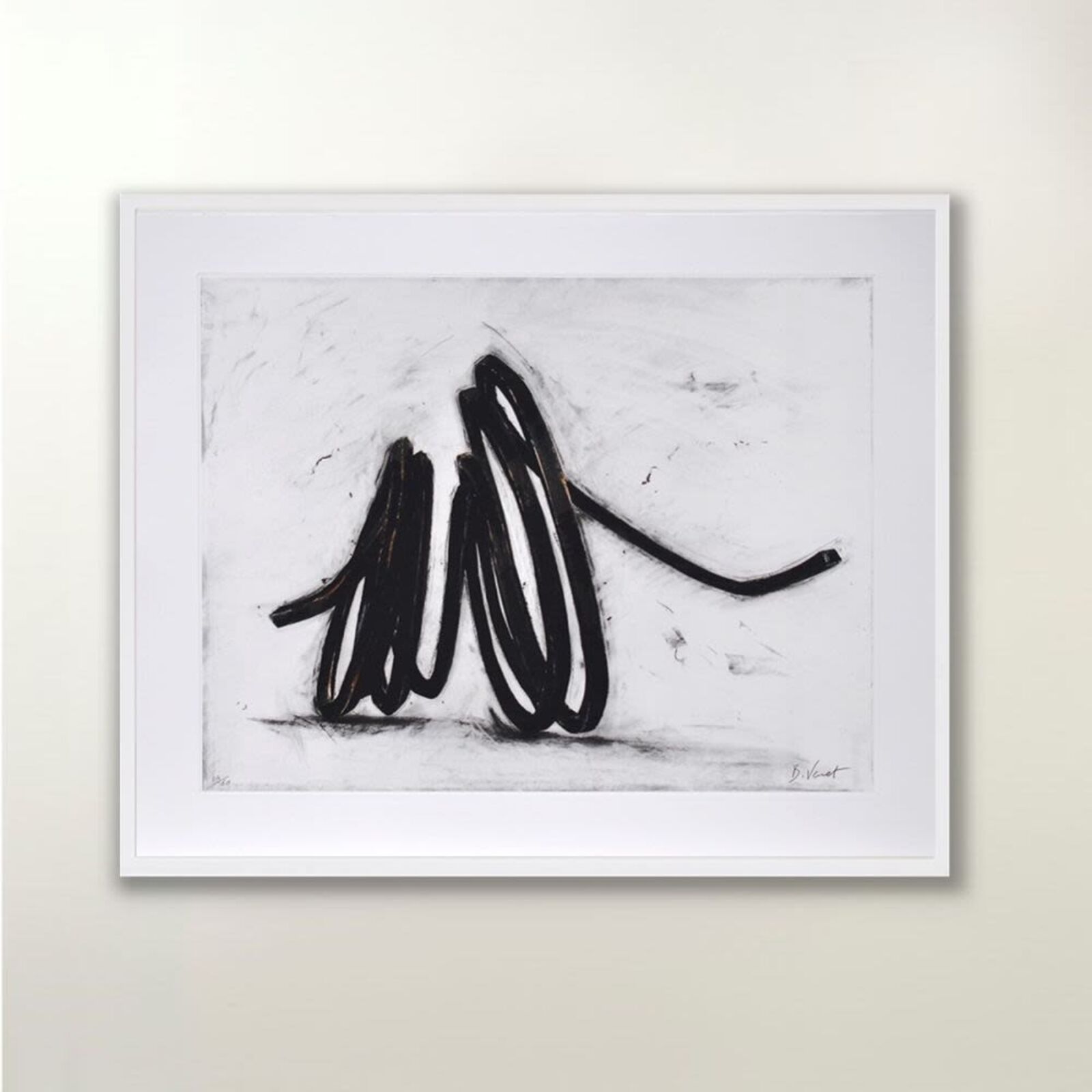 Artwork by Bernar Venet, Indeterminate Line (Portfolio of 3), Made of 3 Etchings 