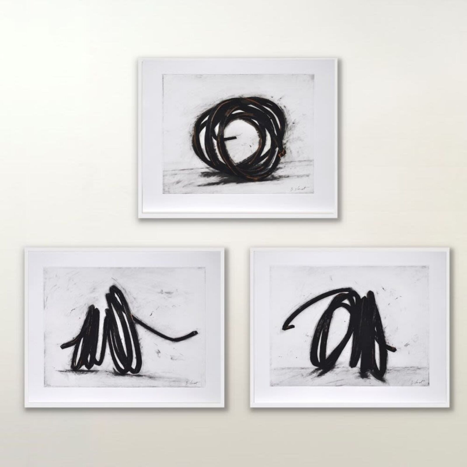 Indeterminate Line (Portfolio of 3) by Bernar Venet, 2016