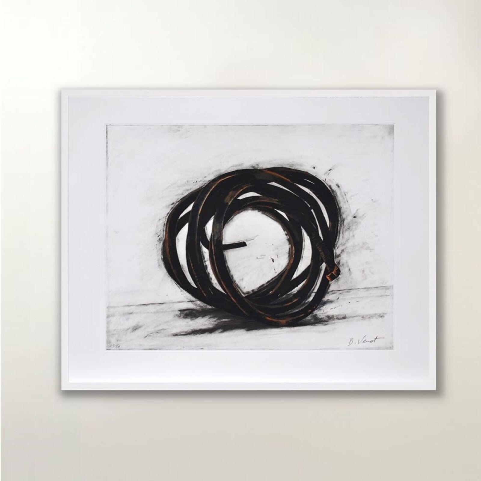 Artwork by Bernar Venet, Indeterminate Line (Portfolio of 3), Made of 3 Etchings 