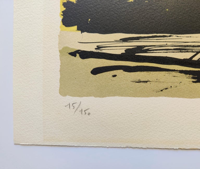 A painting of flowers in a vase on a table.