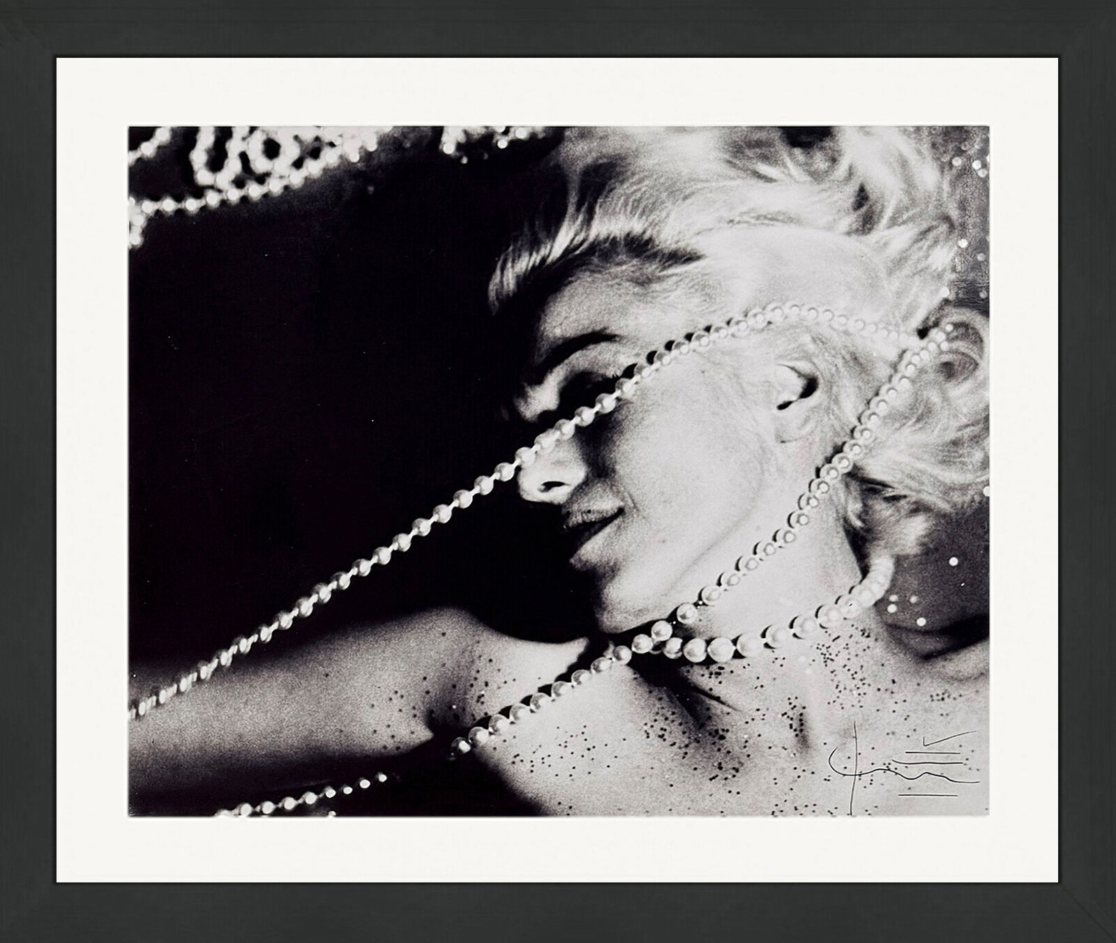 The Last Sitting: Marilyn With Pearls (hand signed C-Print) by Bert Stern, 2013