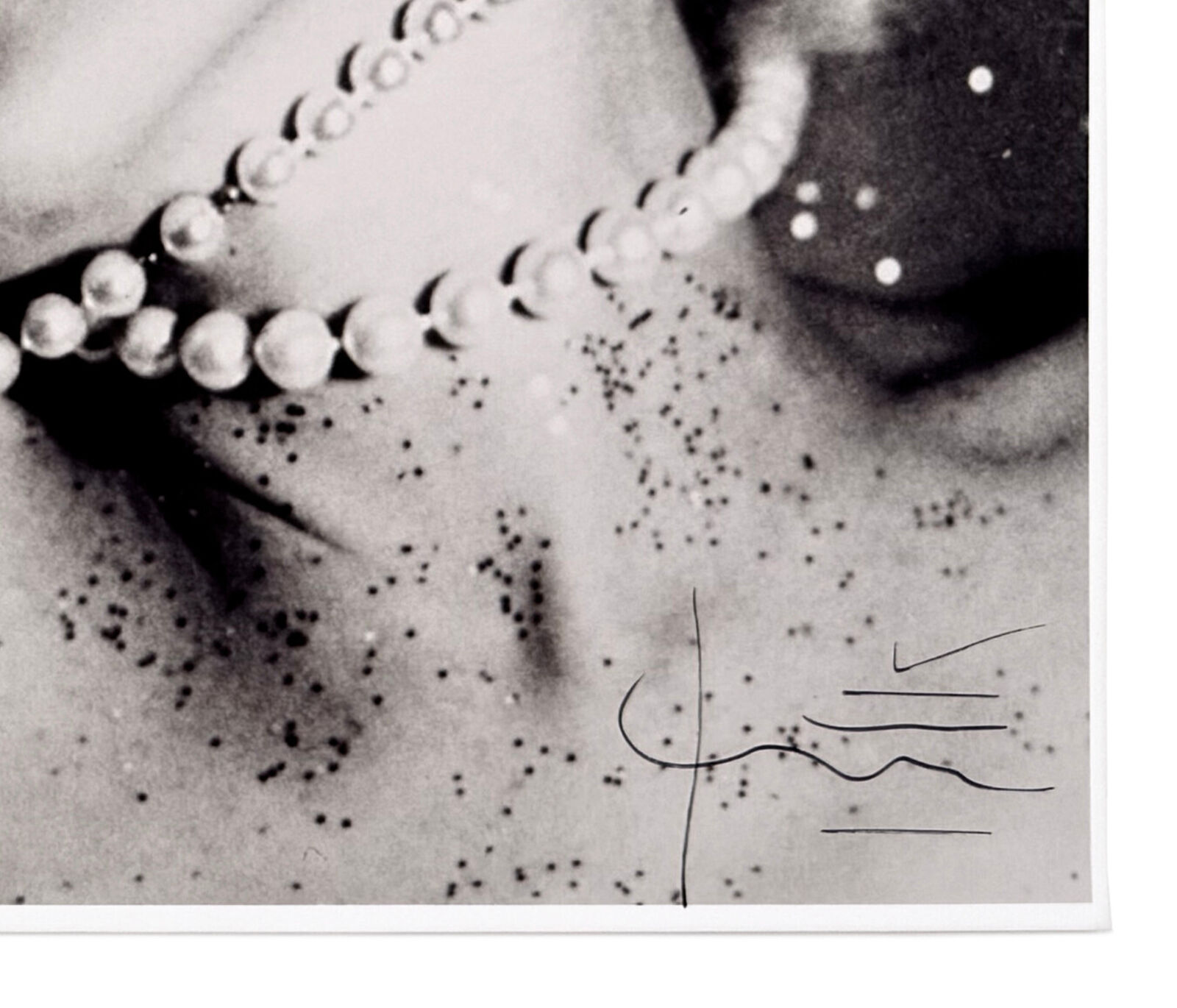 Artwork by Bert Stern, The Last Sitting: Marilyn With Pearls (hand signed C-Print), Made of C-print 