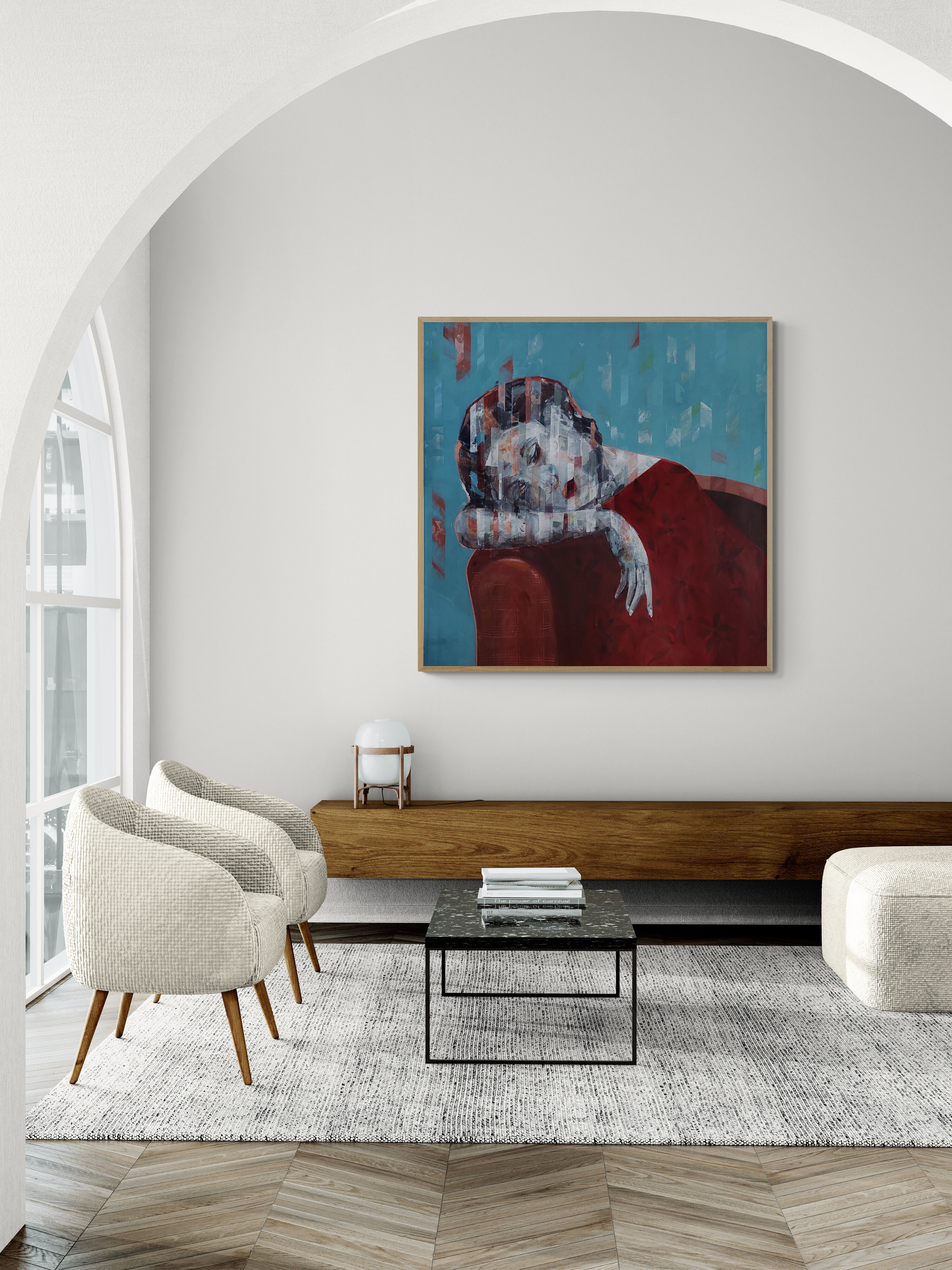 Artwork by Besher Koushaji , Tranquility, Made of Acrylic On Canvas 