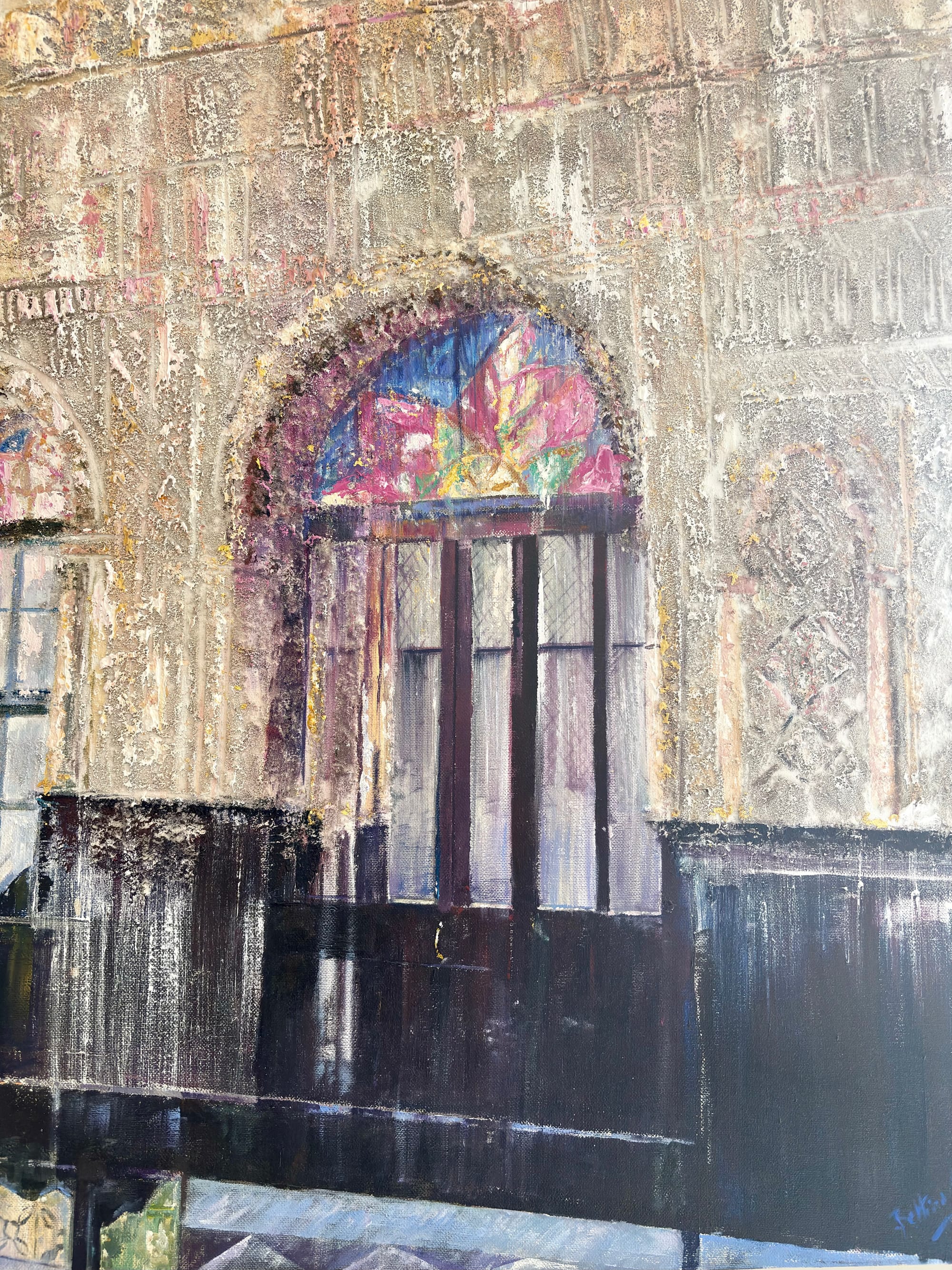Artwork by Bettina Caro , The Nahon Synagogue Tangiers, Made of Mixed media 