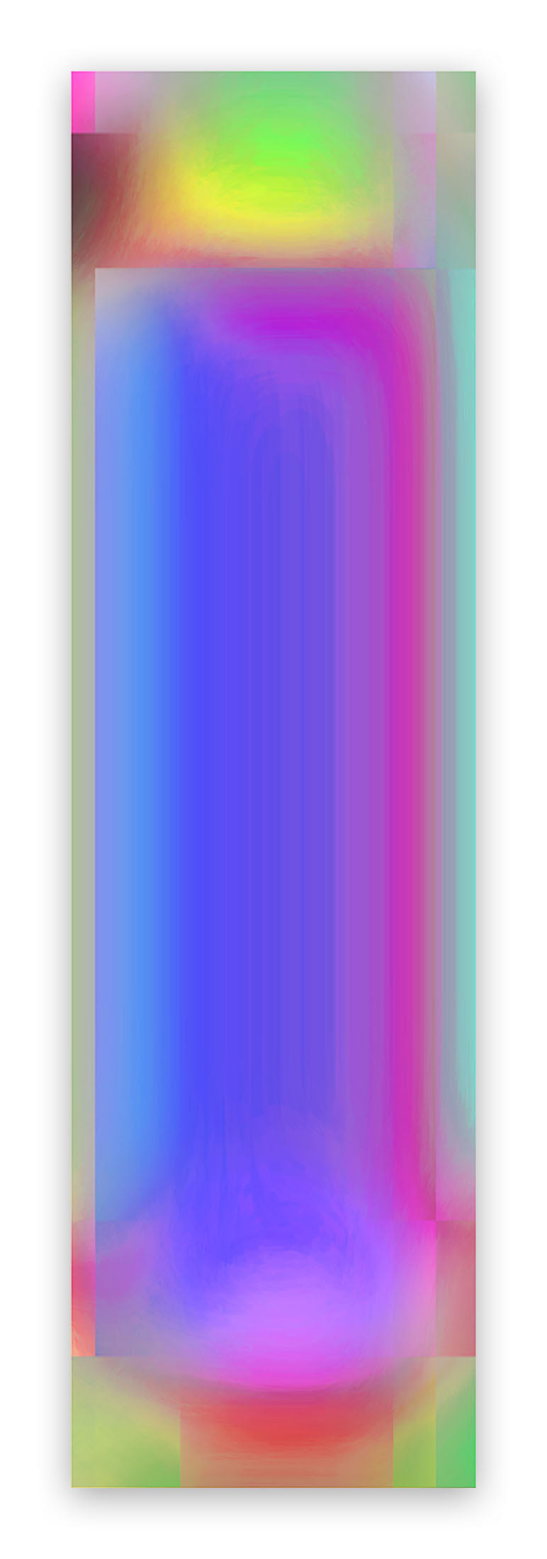 A picture of a colorful abstract painting on a white background.