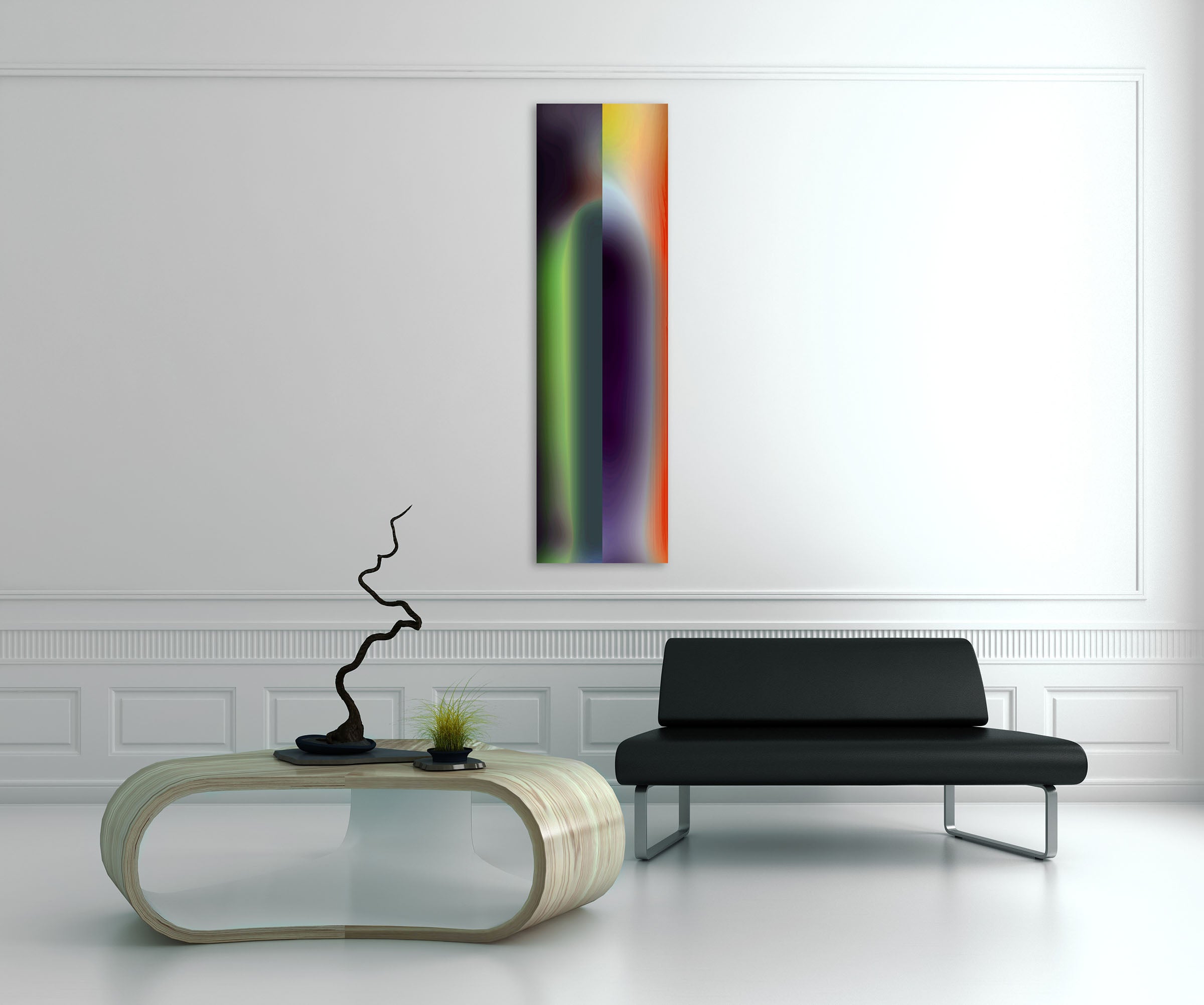 Artwork by Bill Kane, EMDL-6, Made of Pigment on canvas 