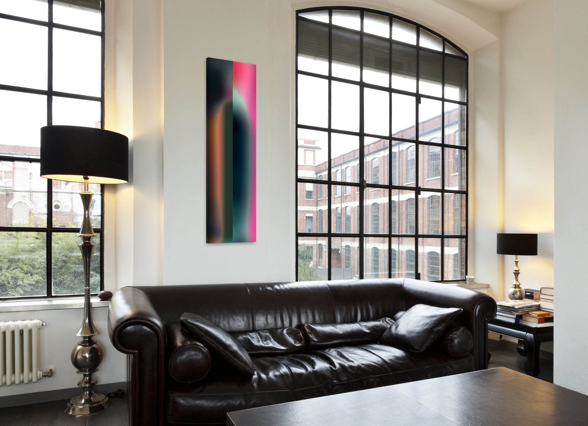 Artwork by Bill Kane, EMDL-9, Made of Pigment on canvas 